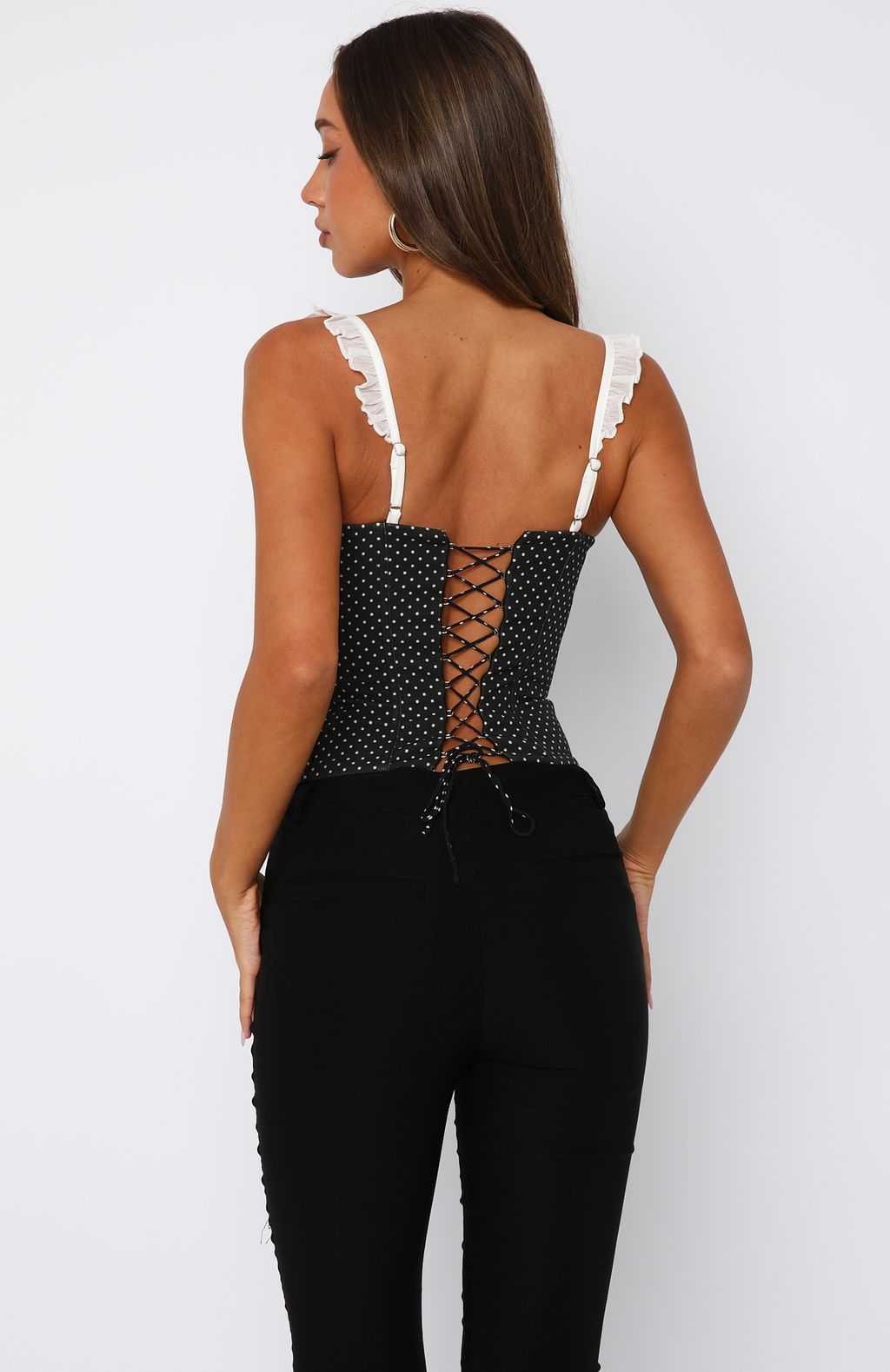 Angel Wings Bustier Ivory/Polka Dot - Image 4