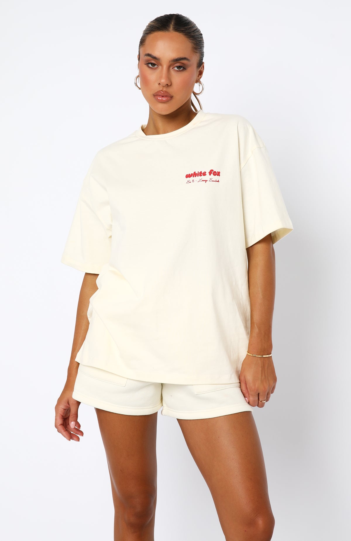 Era 8 Oversized Tee Cherry Cream - Image 2