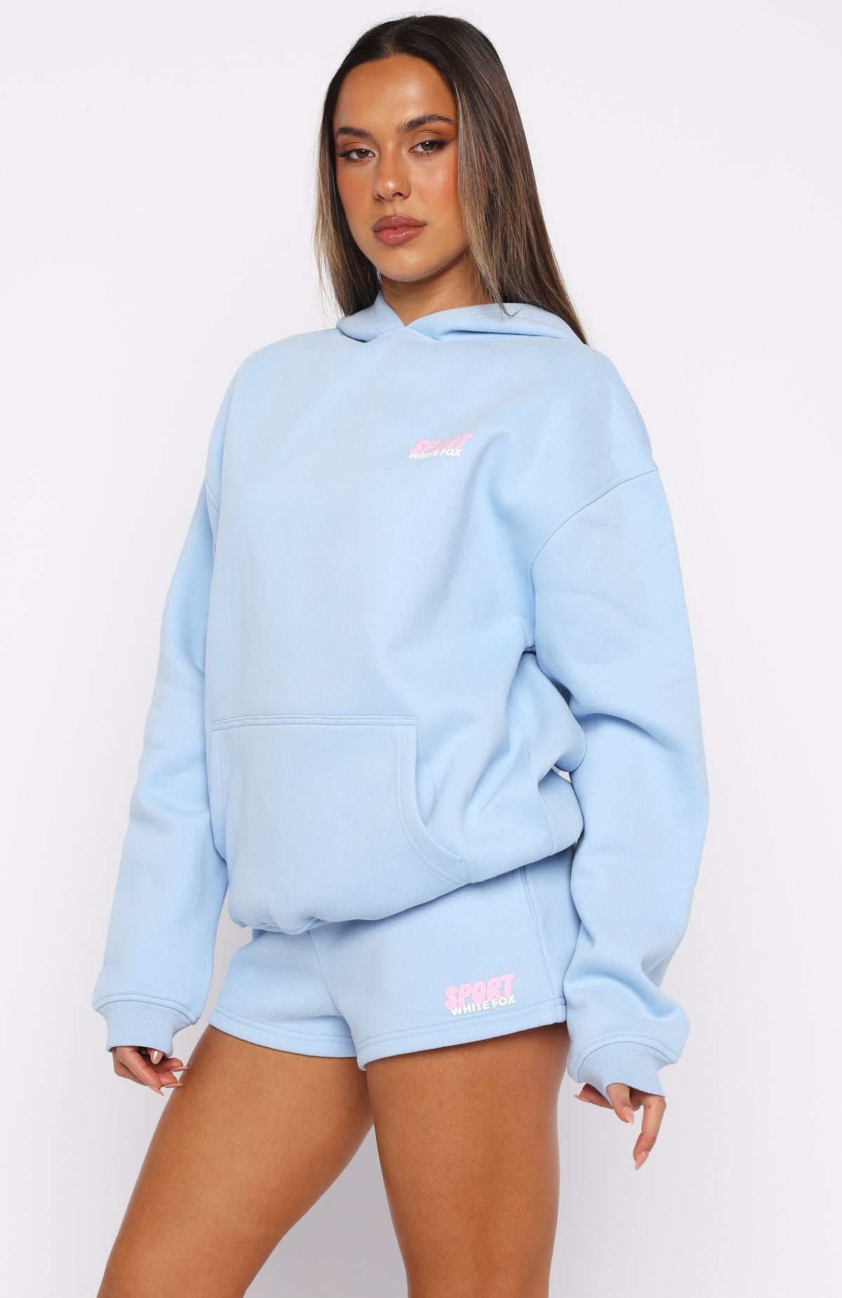Club 14 Peyton Oversized Hoodie Blue - Image 3