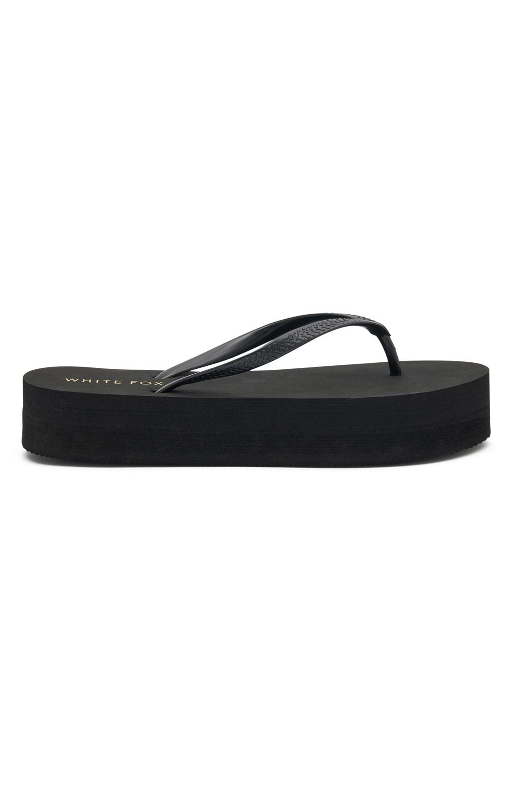 Melody Platform Thong Sandals Black - Image 3