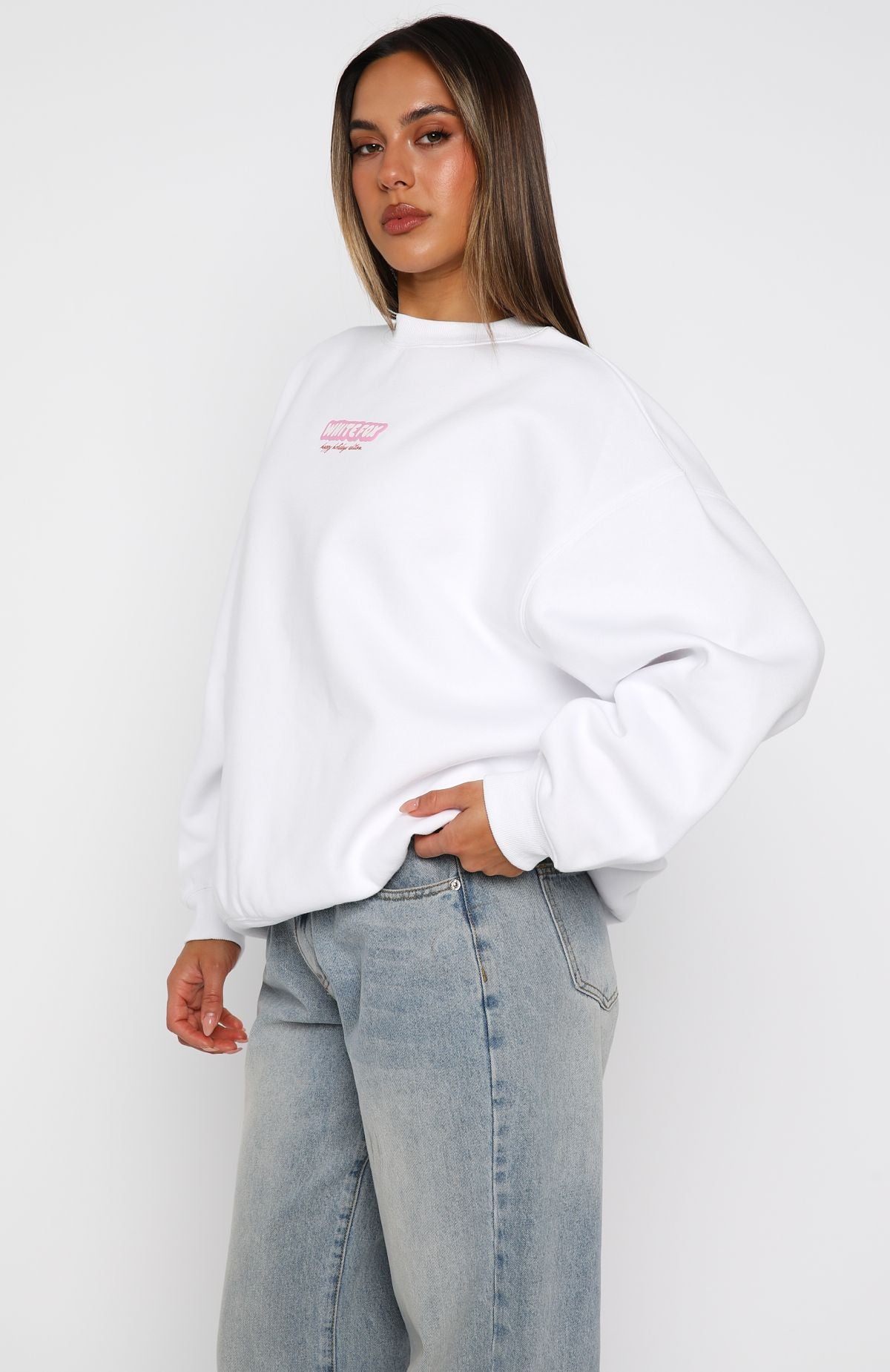 Santa Baby Oversized Sweater White - Image 4