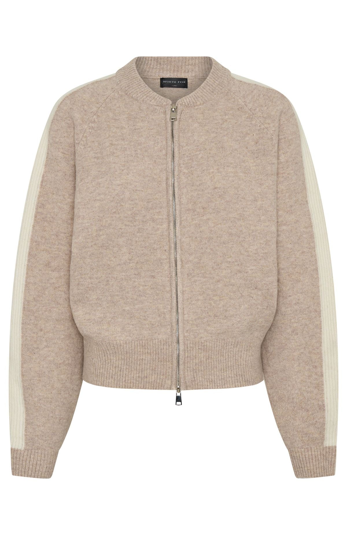 Stripe Me Down Knit Jacket Oat/White - Image 5