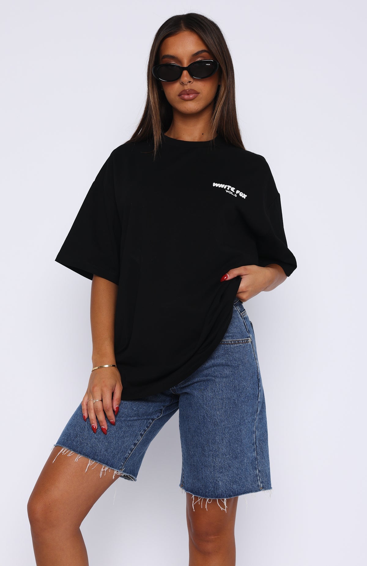 Offstage Back Graphic Oversized Tee Monochrome - Image 2