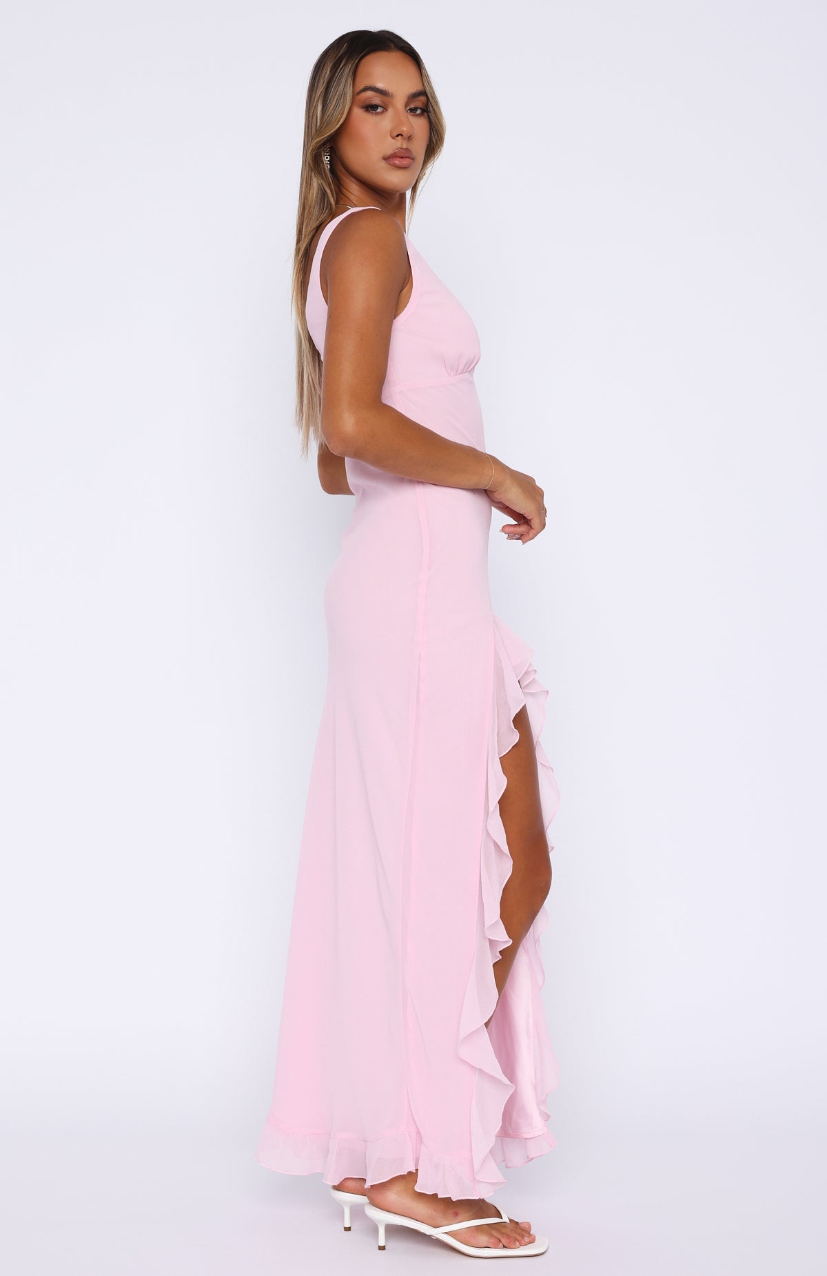 Tell Me Everything Maxi Dress Pink - Image 3