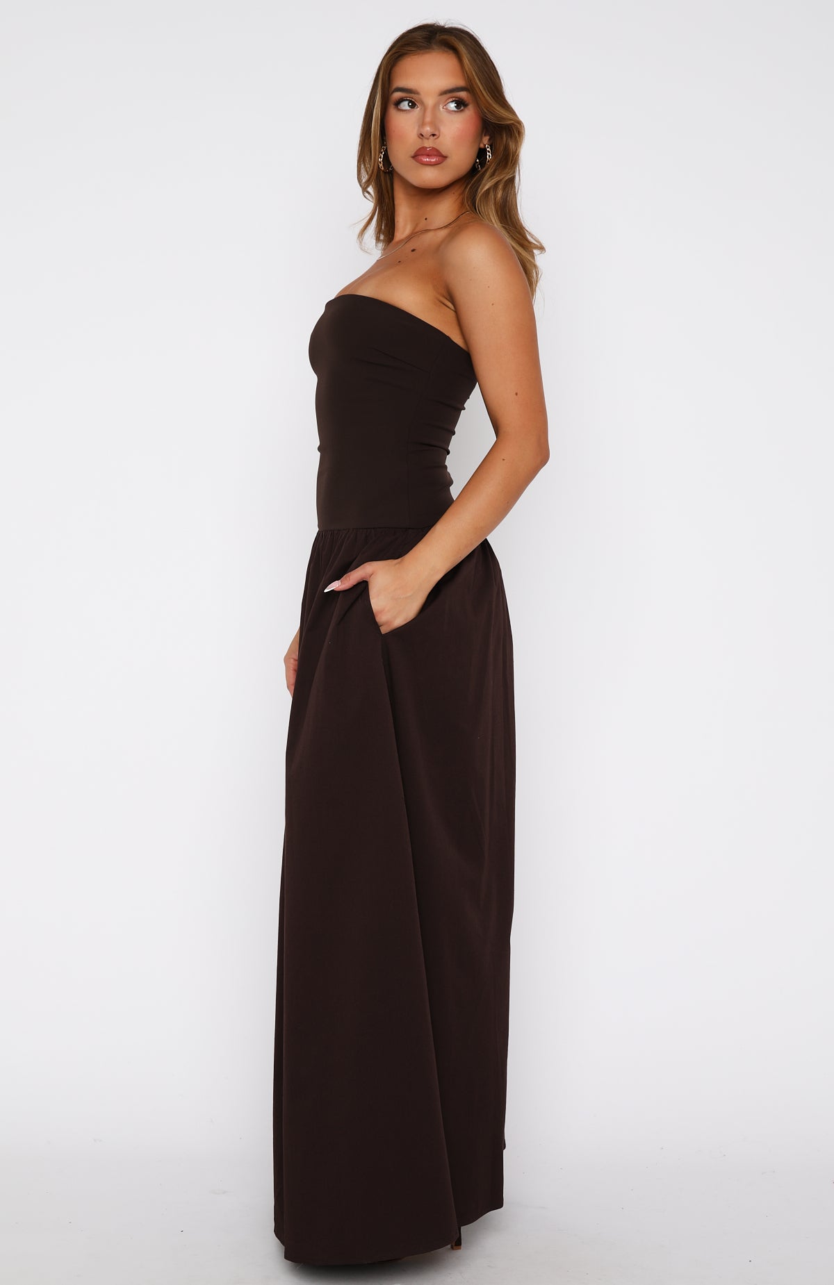 Take Back Maxi Dress Chocolate - Image 4