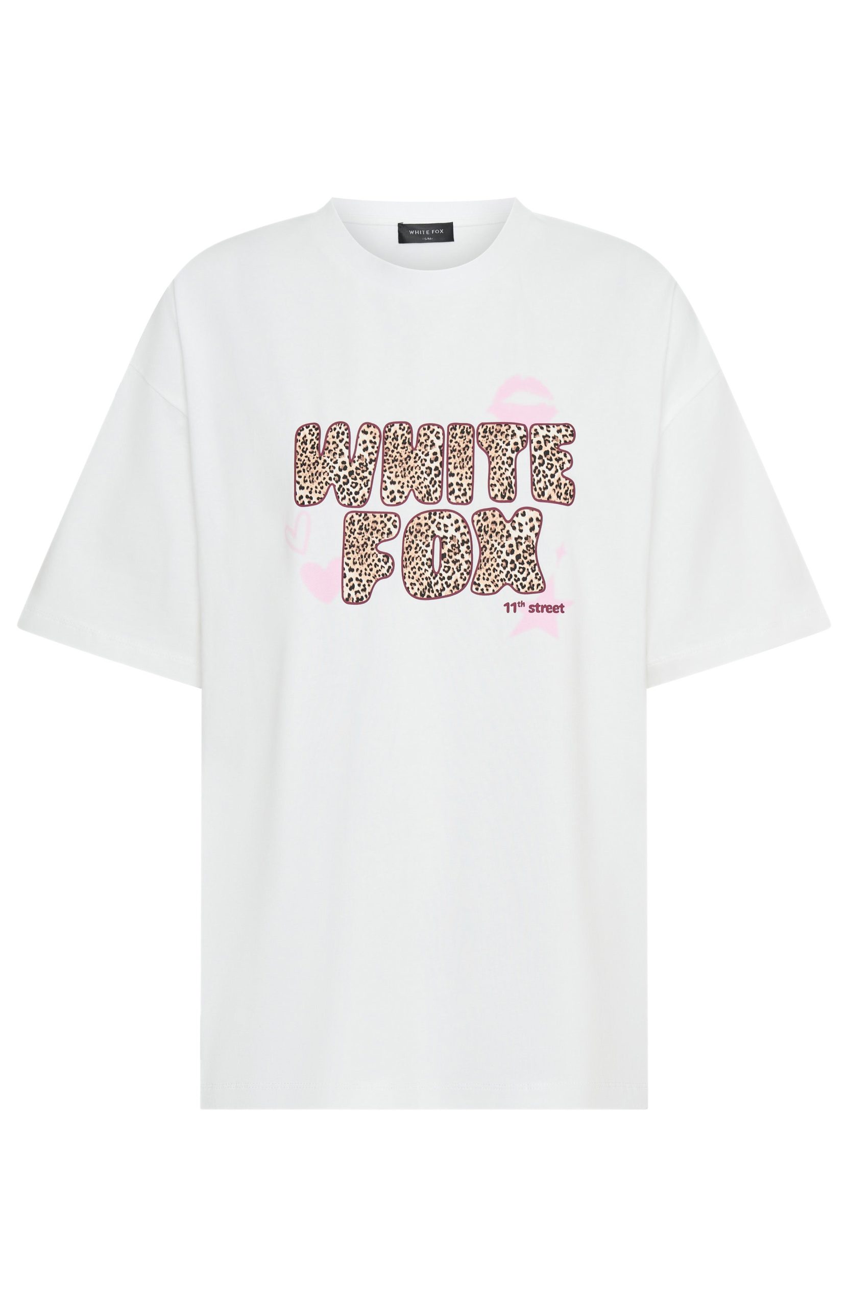 11th Street She's So Lucky Oversized Tee Leopard Splice - Image 5