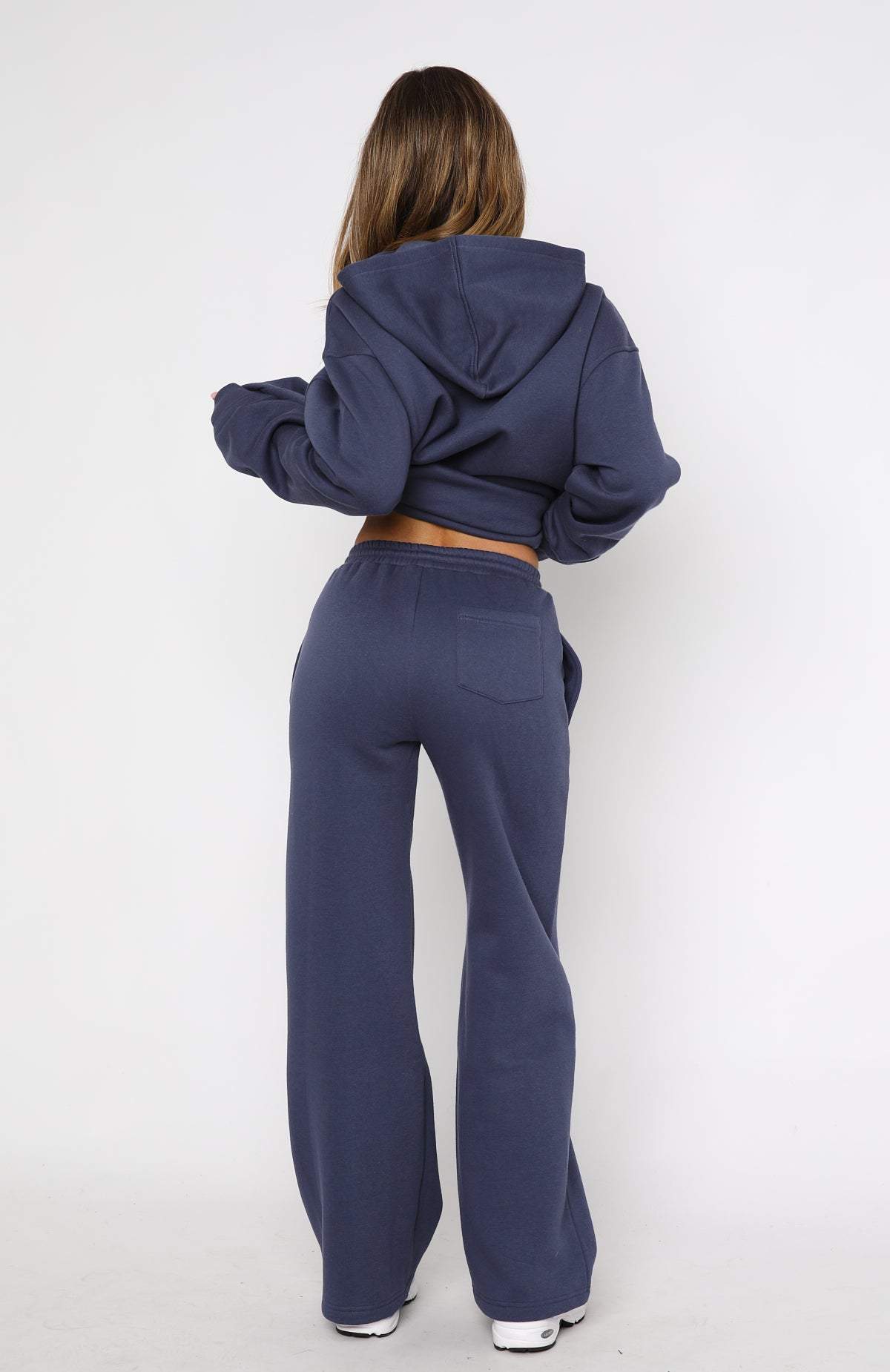 Match Your Words Wide Leg Sweatpants Navy - Image 4