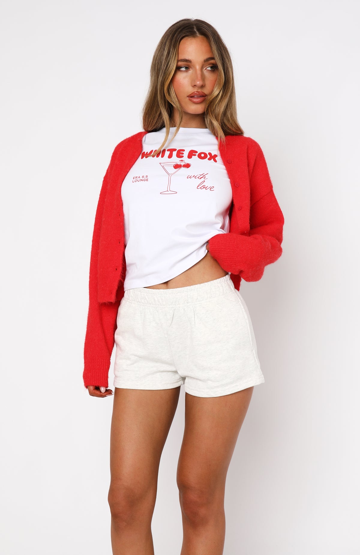 Miles Away Low Rise Shorts Grey Marle - Image 3