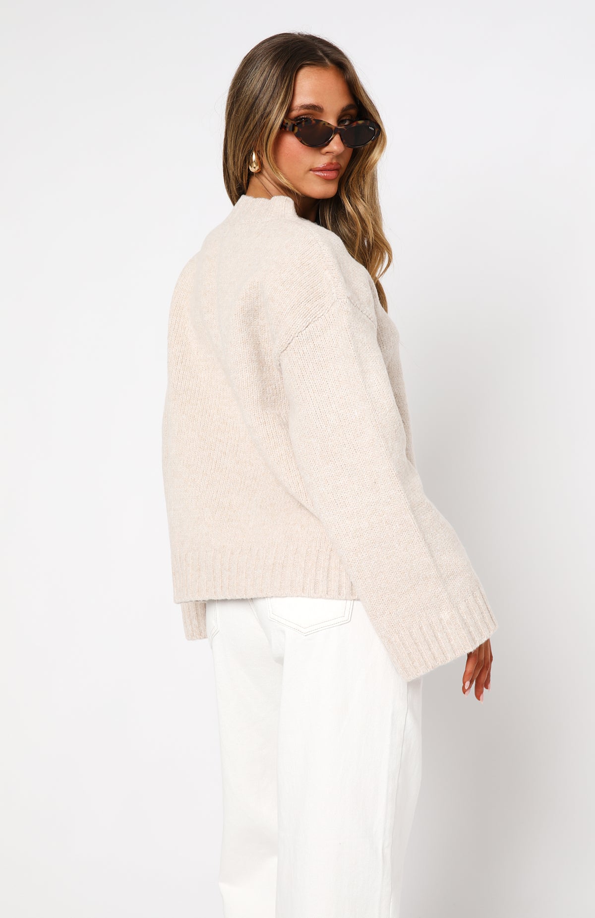 Winter's Chill Knit Sweater Oat - Image 4