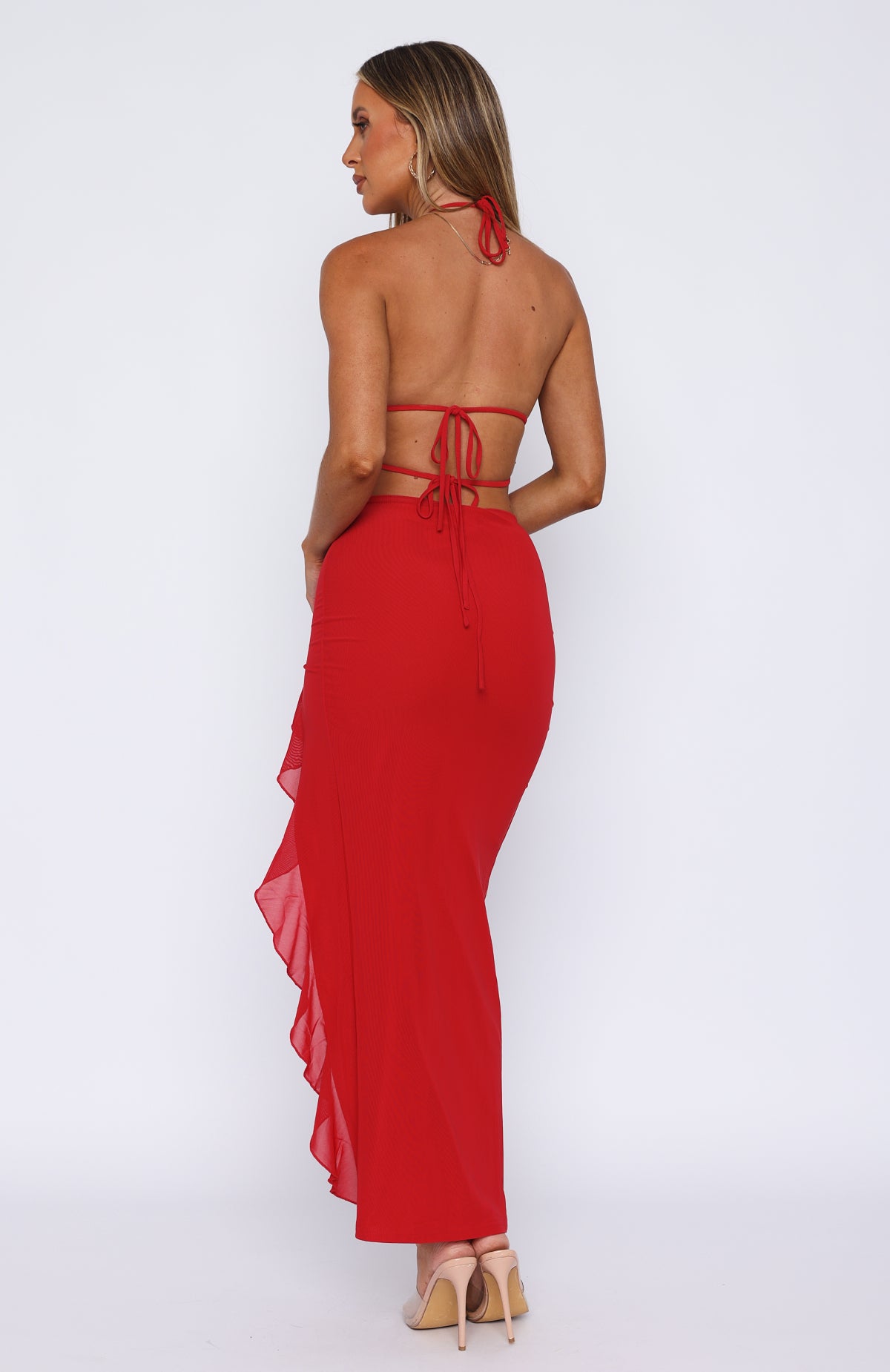 Day By Day Maxi Dress Cherry - Image 4