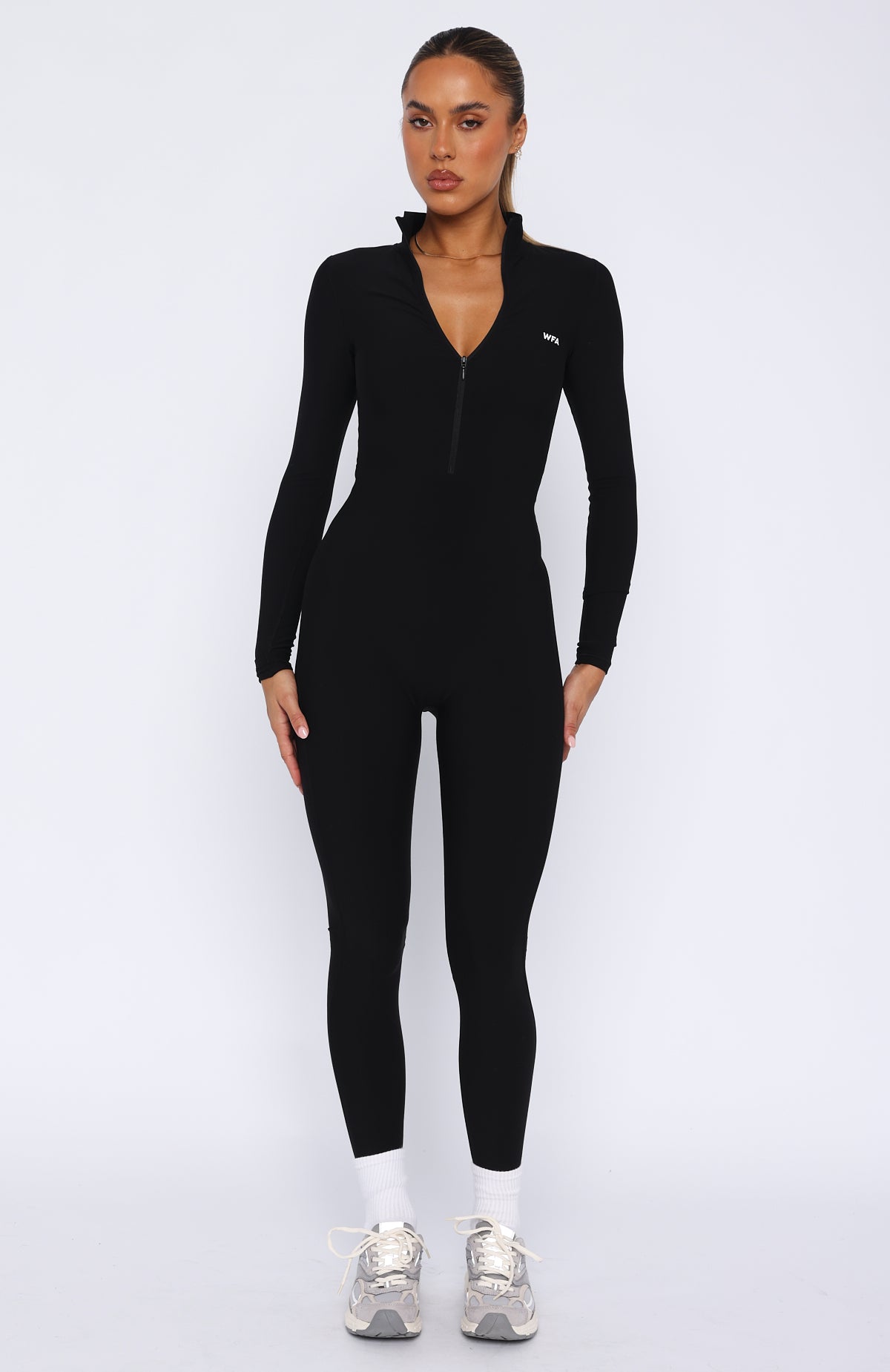 Exceed Long Sleeve Jumpsuit Black - Image 2