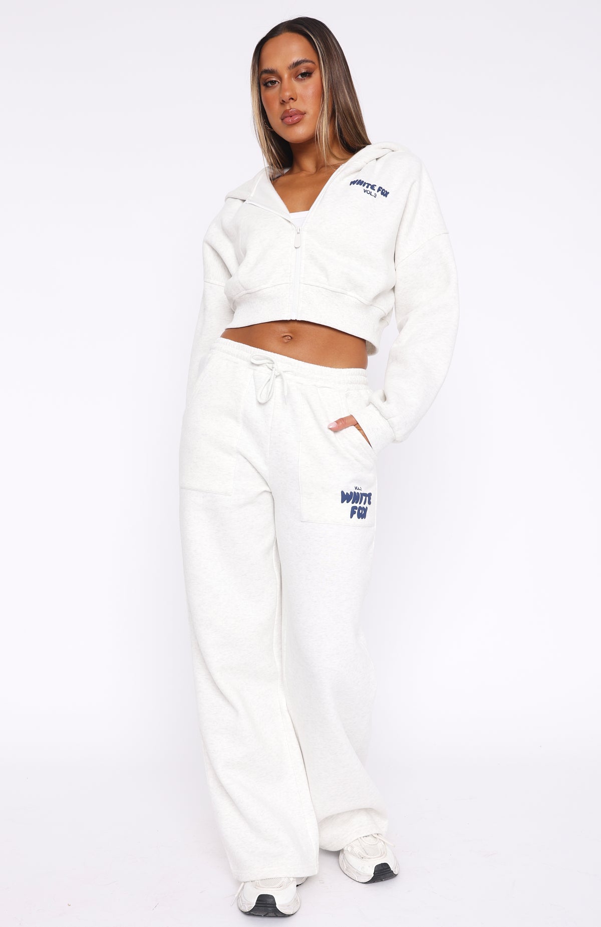 Offstage Wide Leg Sweatpants Mineral Grey - Image 2