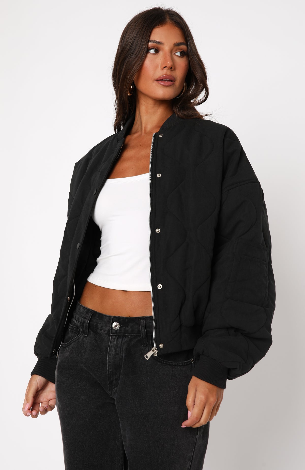Soft Love Bomber Jacket Black - Image 3