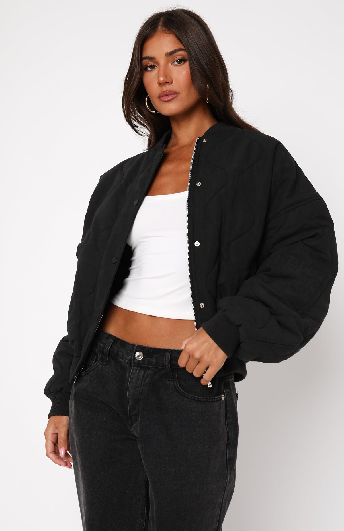 Soft Love Bomber Jacket Black - Image 4