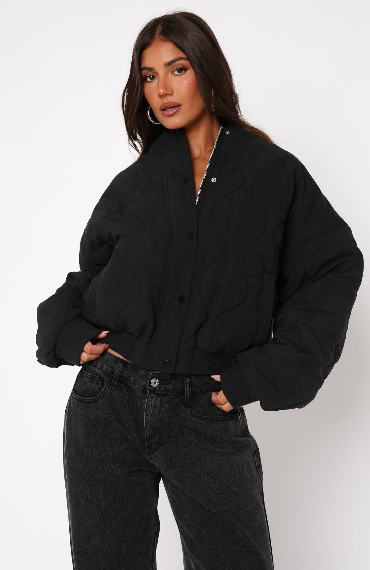 Soft Love Bomber Jacket Black - Image 2