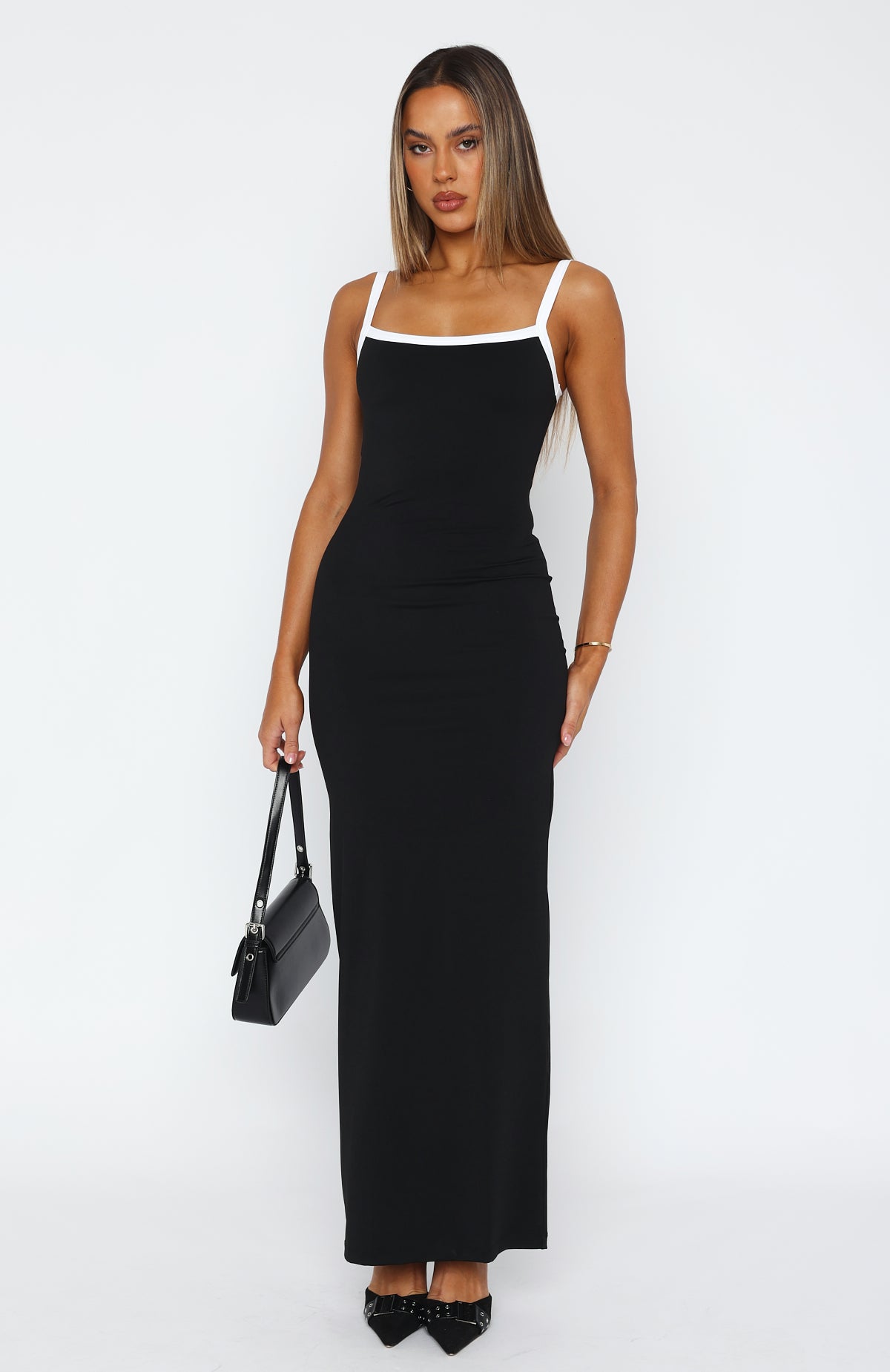 Just Stay Calm Maxi Dress Black - Image 2
