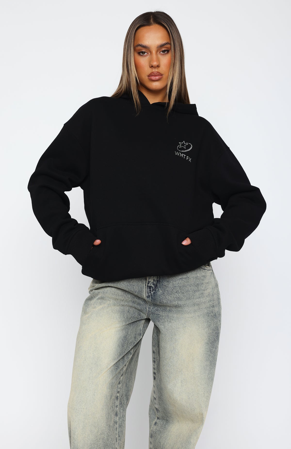 Always Shining Oversized Hoodie Black - Image 3