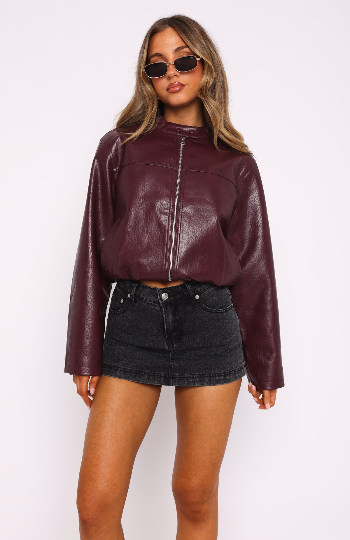 All Your Problems Denim Skort Black Acid - Image 2