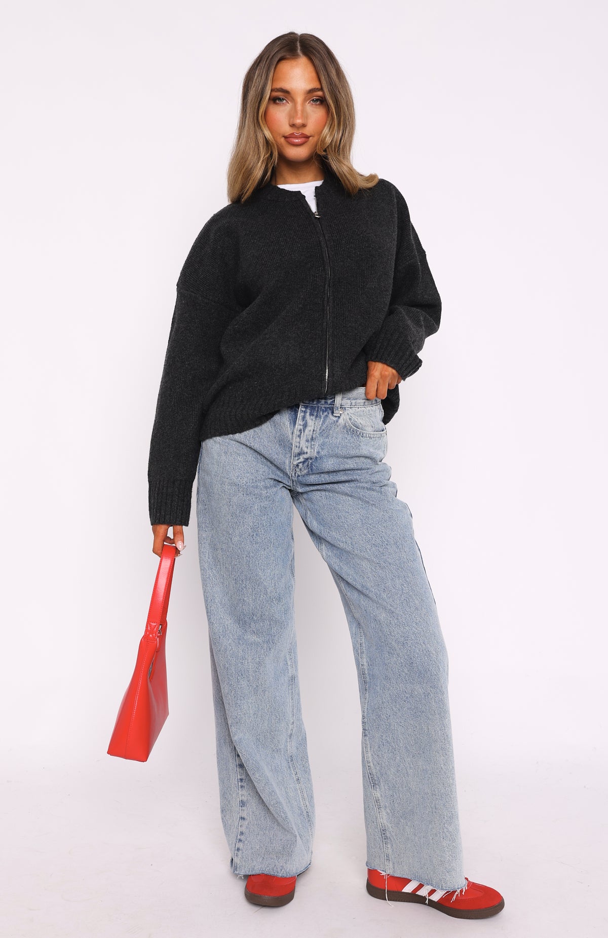 Unbreakable Bond Knit Jacket Charcoal - Image 6