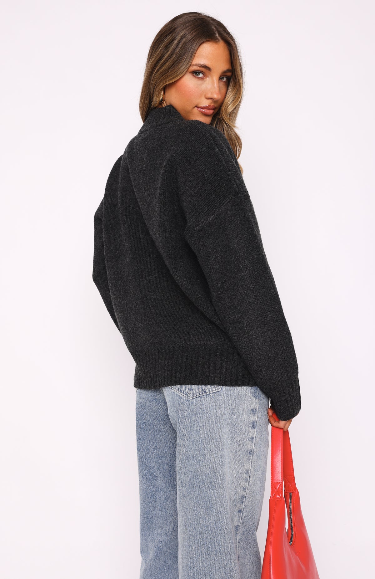 Unbreakable Bond Knit Jacket Charcoal - Image 4