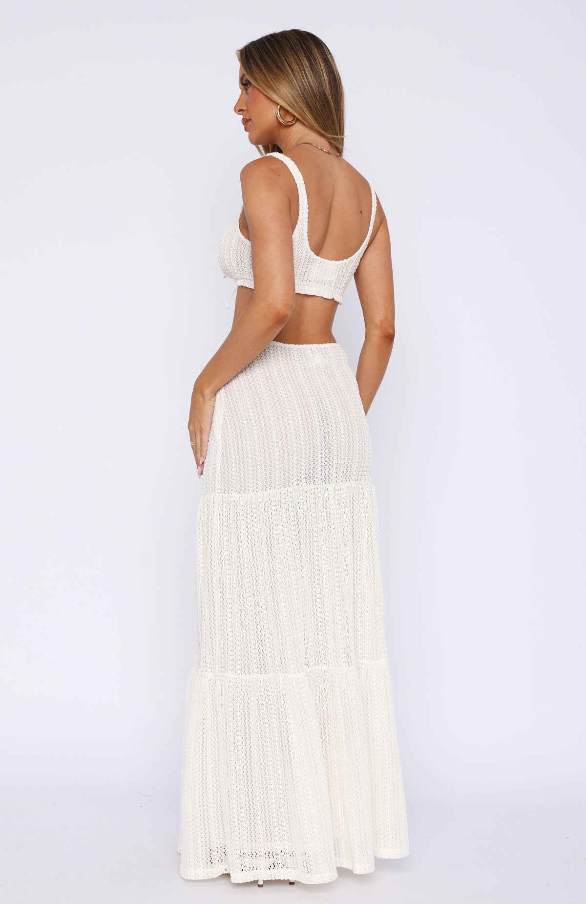 Back To Summer Maxi Skirt White - Image 4