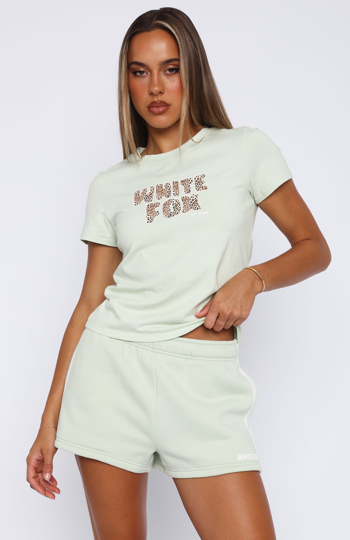 11th Street Out & About Lounge Shorts Iced Matcha - Image 2