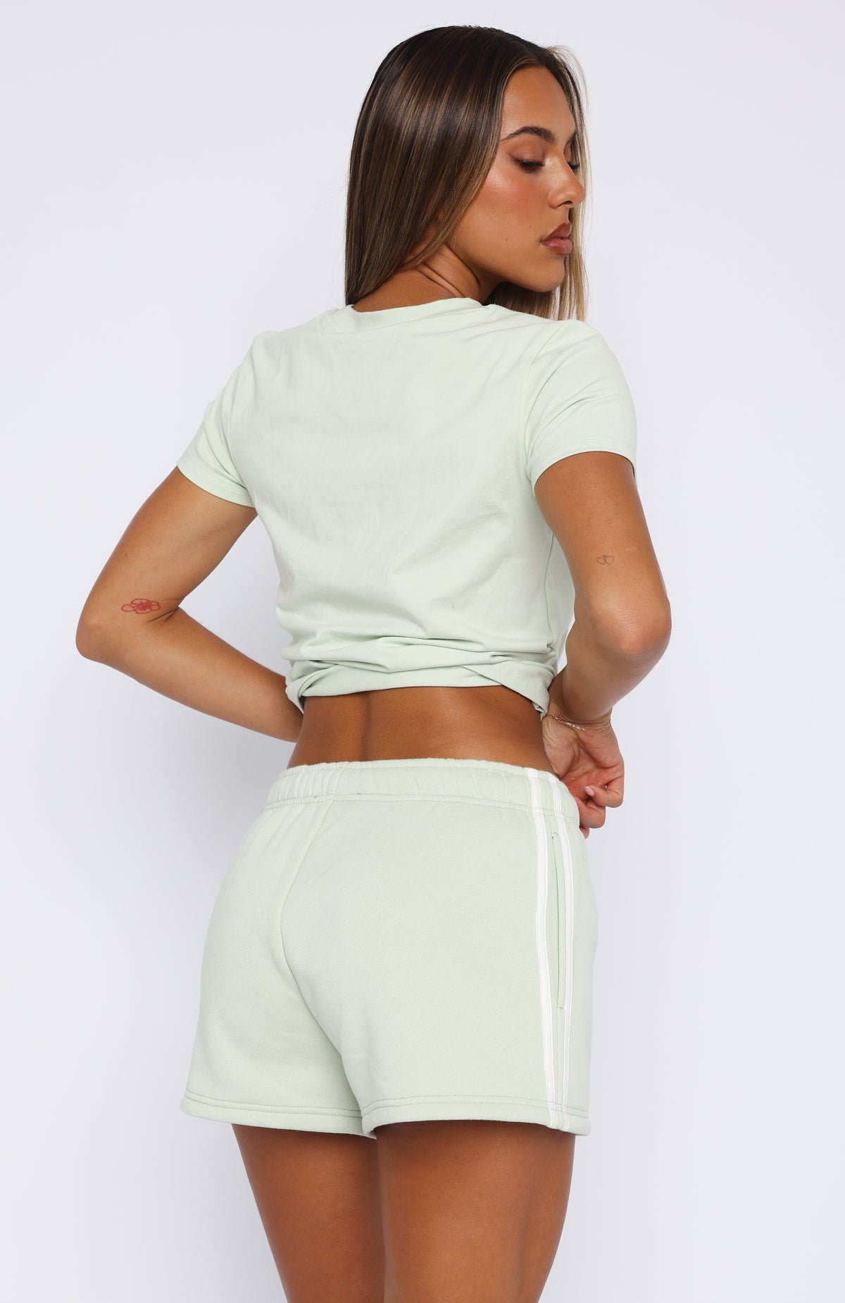 11th Street Out & About Lounge Shorts Iced Matcha - Image 3