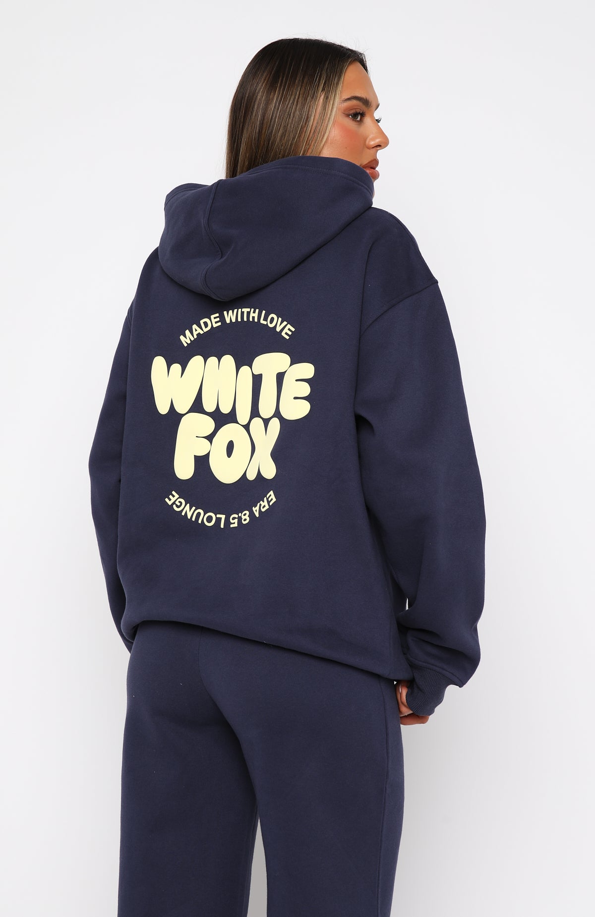 With Love For You Oversized Hoodie Navy - Image 4