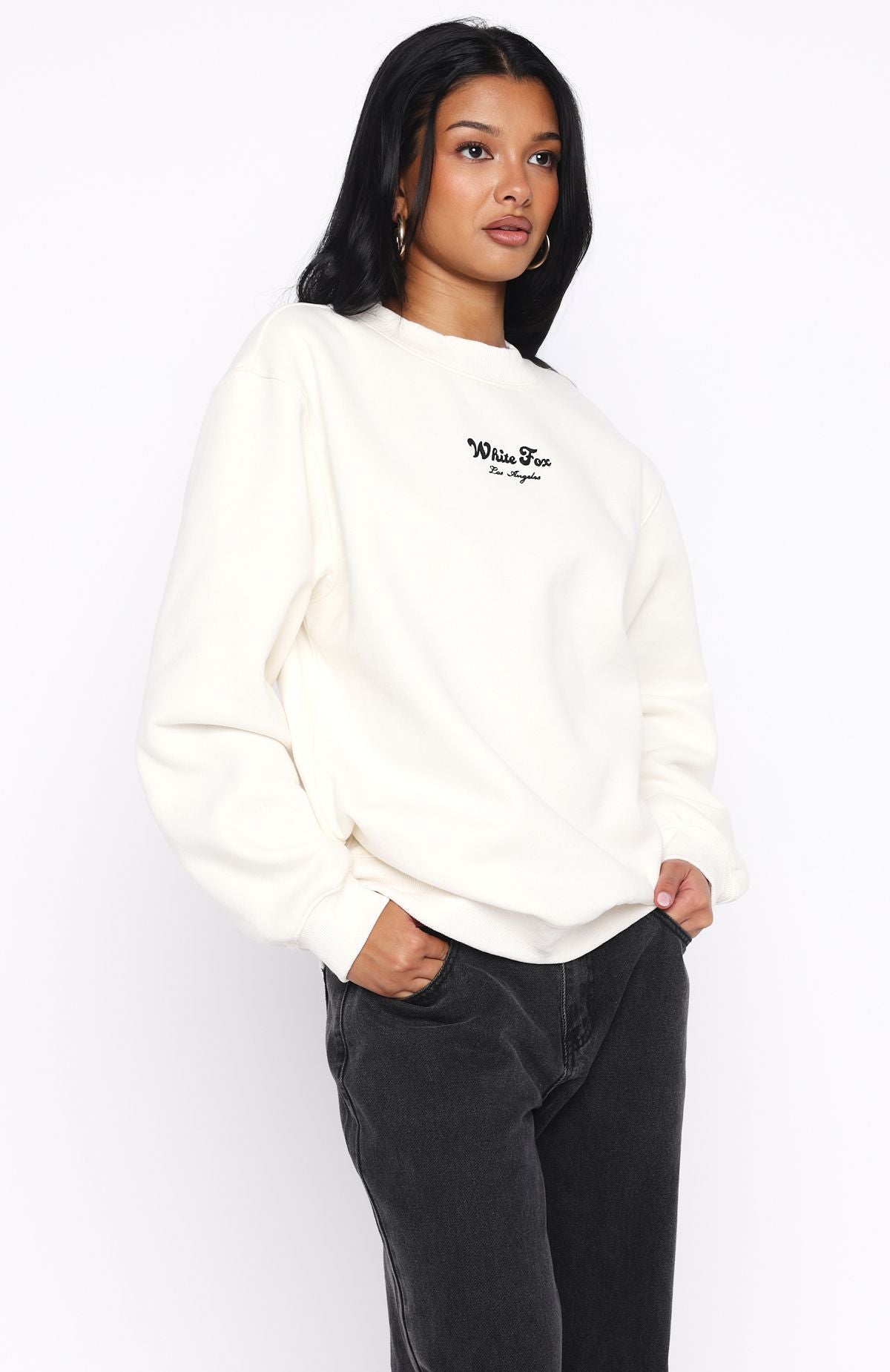 Through Thick And Thin Oversized Sweater Cream - Image 4