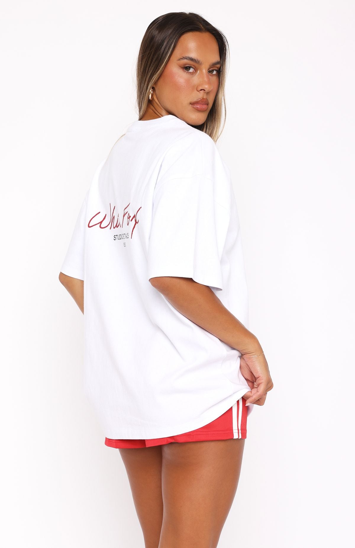 Studio Essentials Oversized Tee White - Image 4