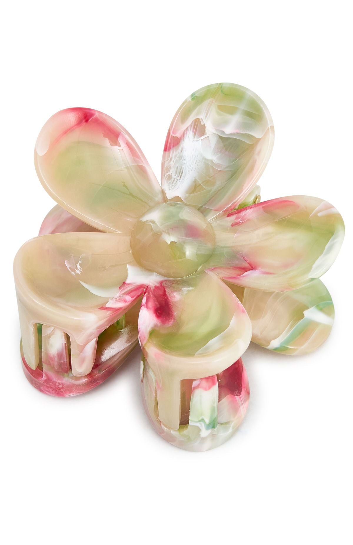 Romina Hair Clip Pink Marble - Image 4
