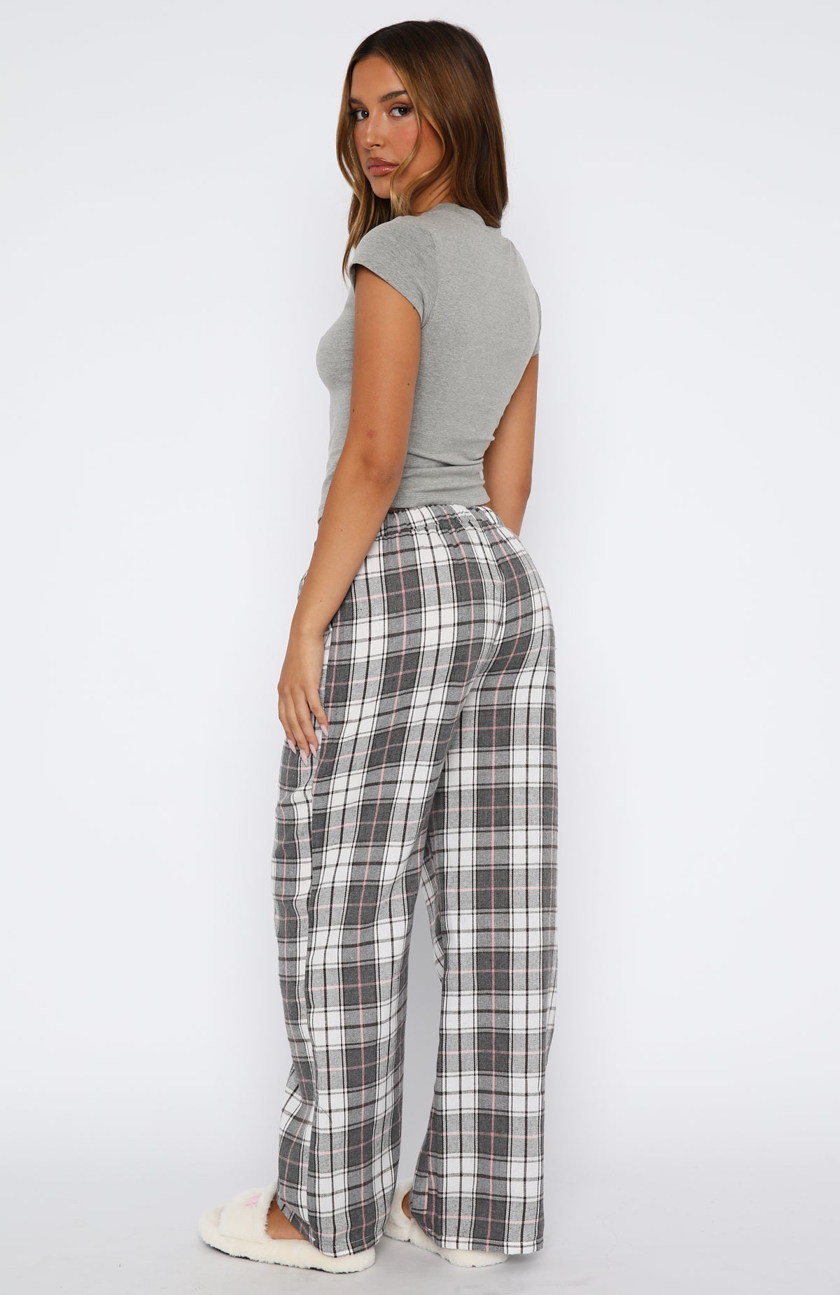 That Time Of Year Pyjama Pants Grey/Pink - Image 4