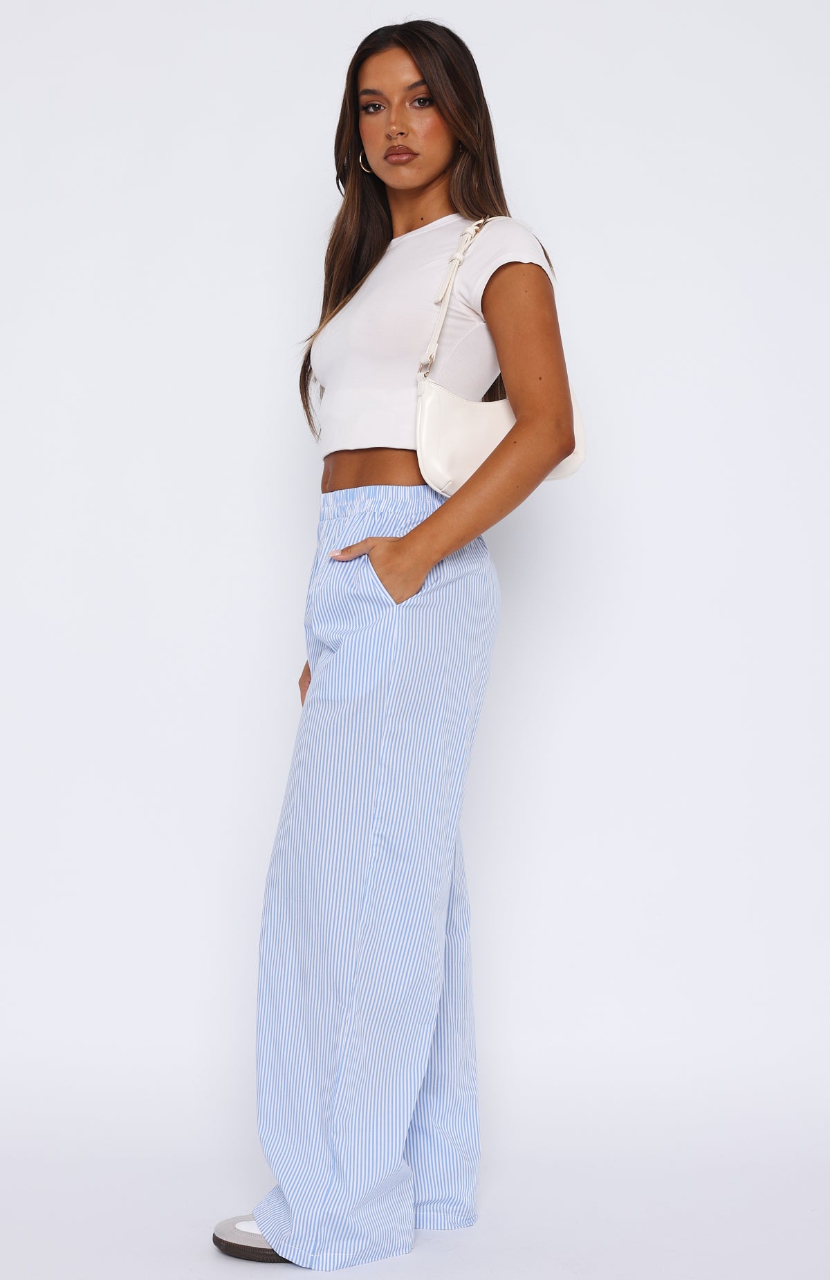 Always About Us Stripe Pants Light Blue - Image 3