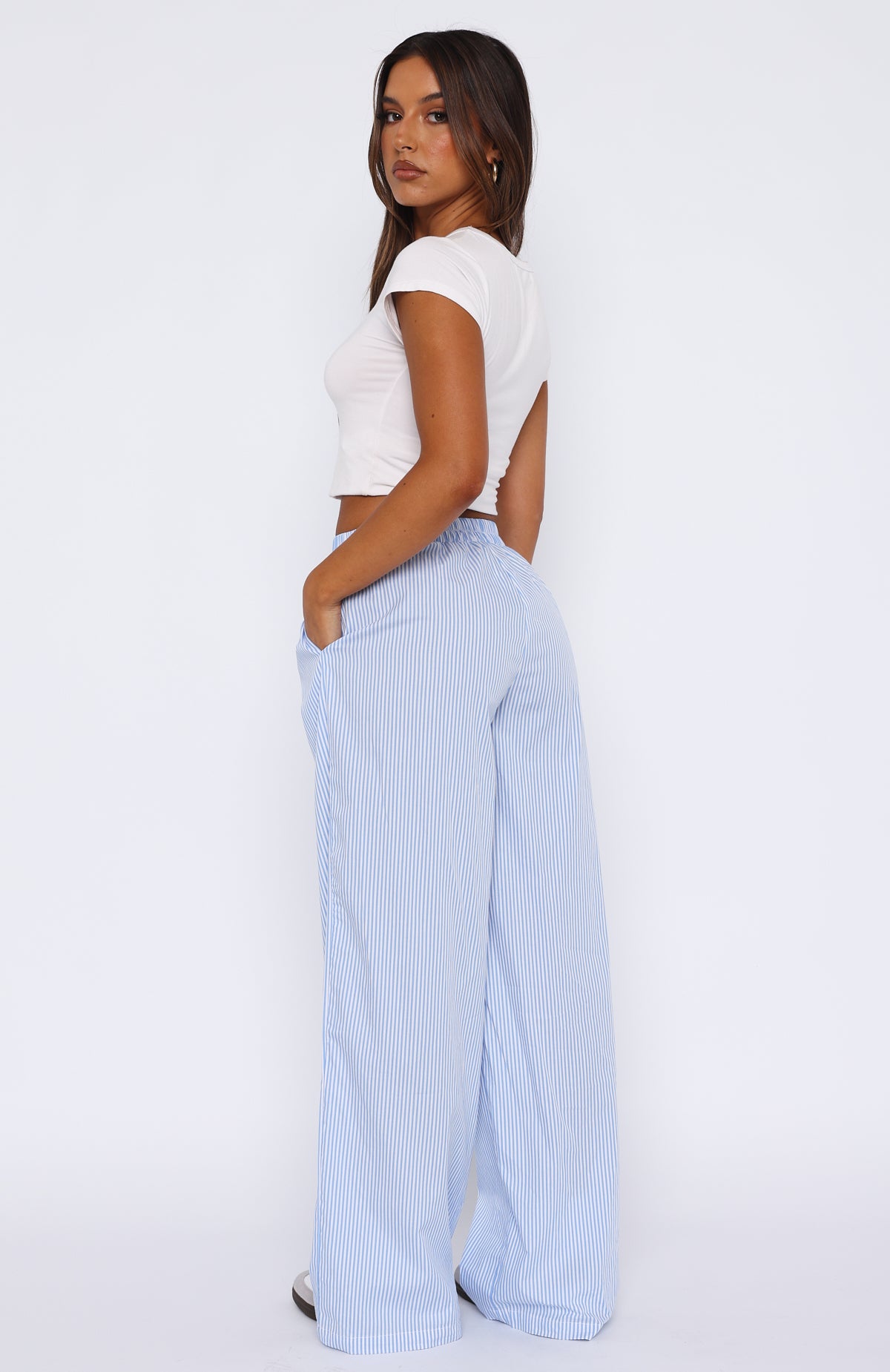 Always About Us Stripe Pants Light Blue - Image 4