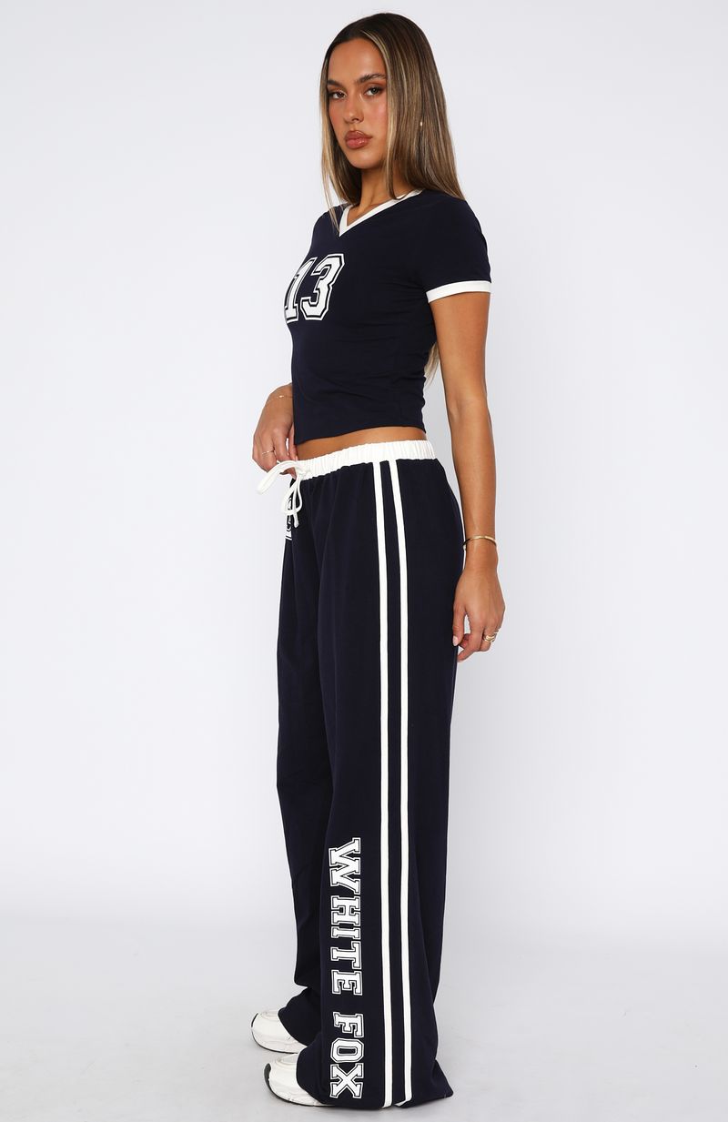 Trying Too Hard Track Pants Dark Navy - Image 3