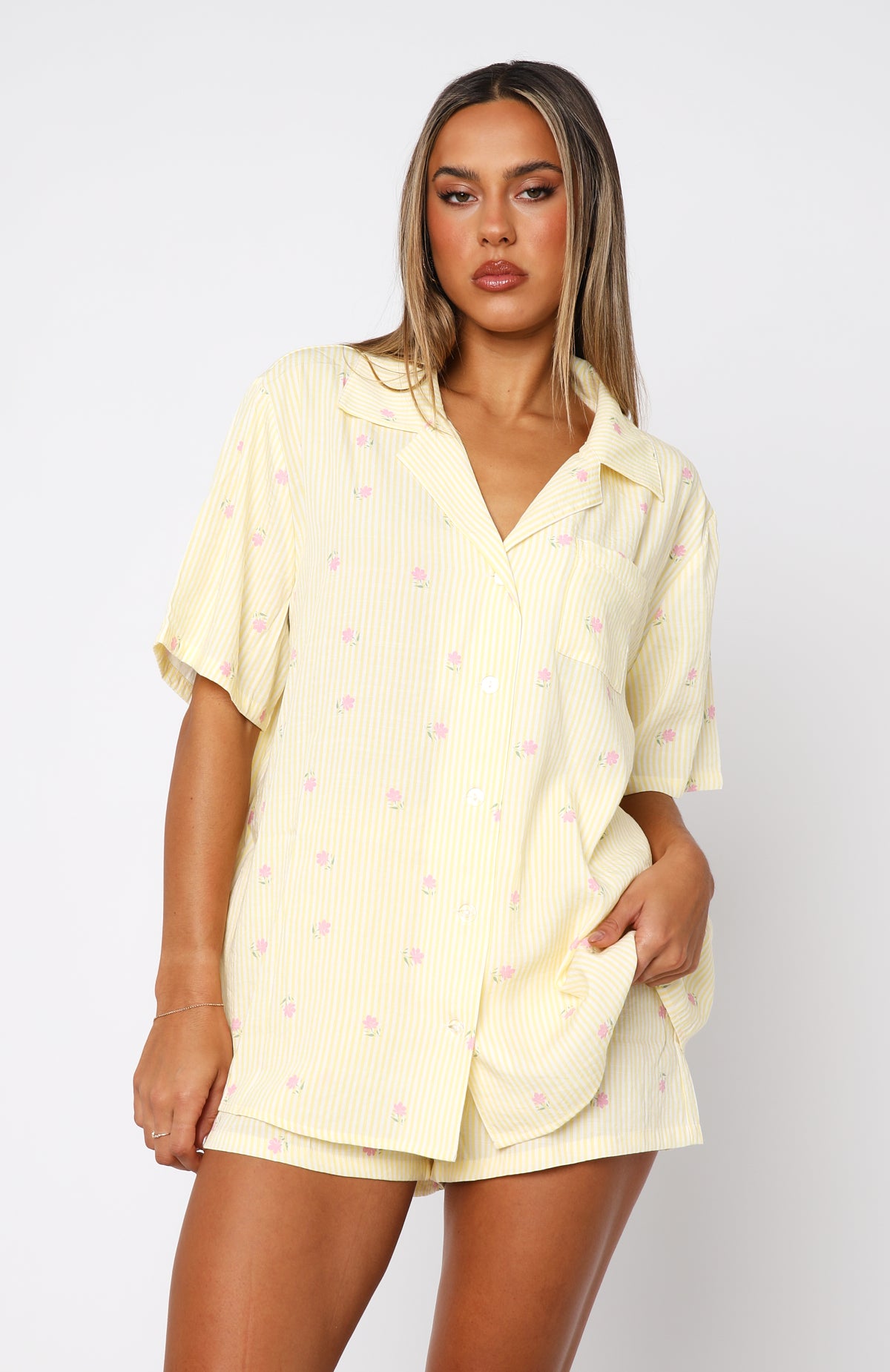 Offline Pyjama Set Lemon Meadow Stripe - Image 2