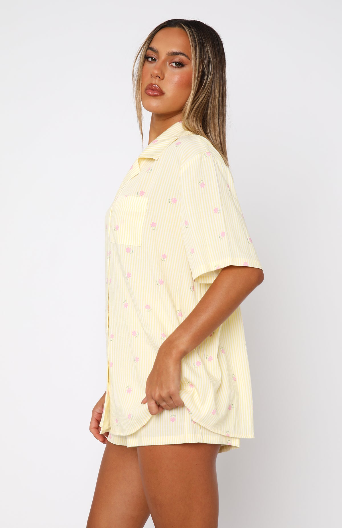 Offline Pyjama Set Lemon Meadow Stripe - Image 3