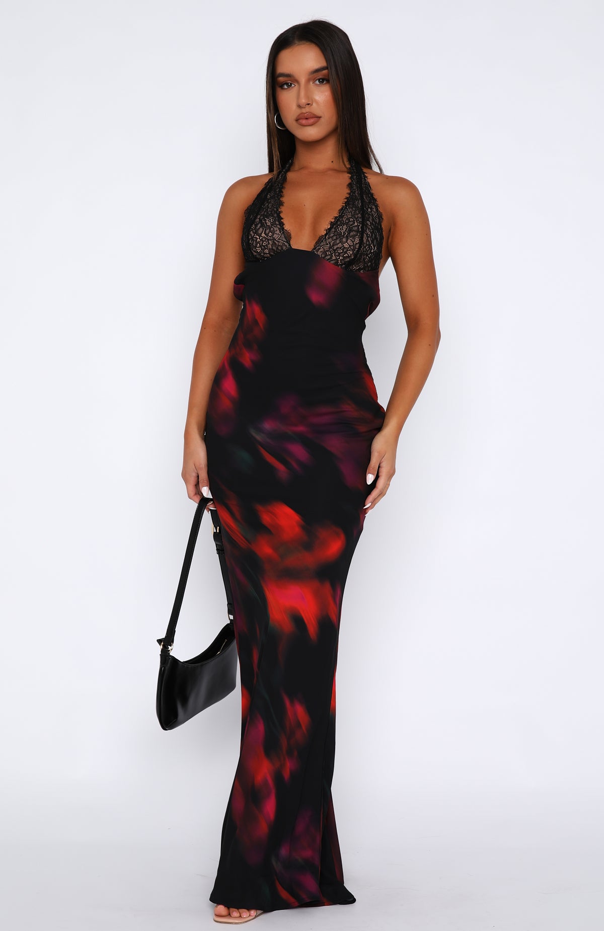 Beyond The Stars Maxi Dress Sangria Floral - Image 2