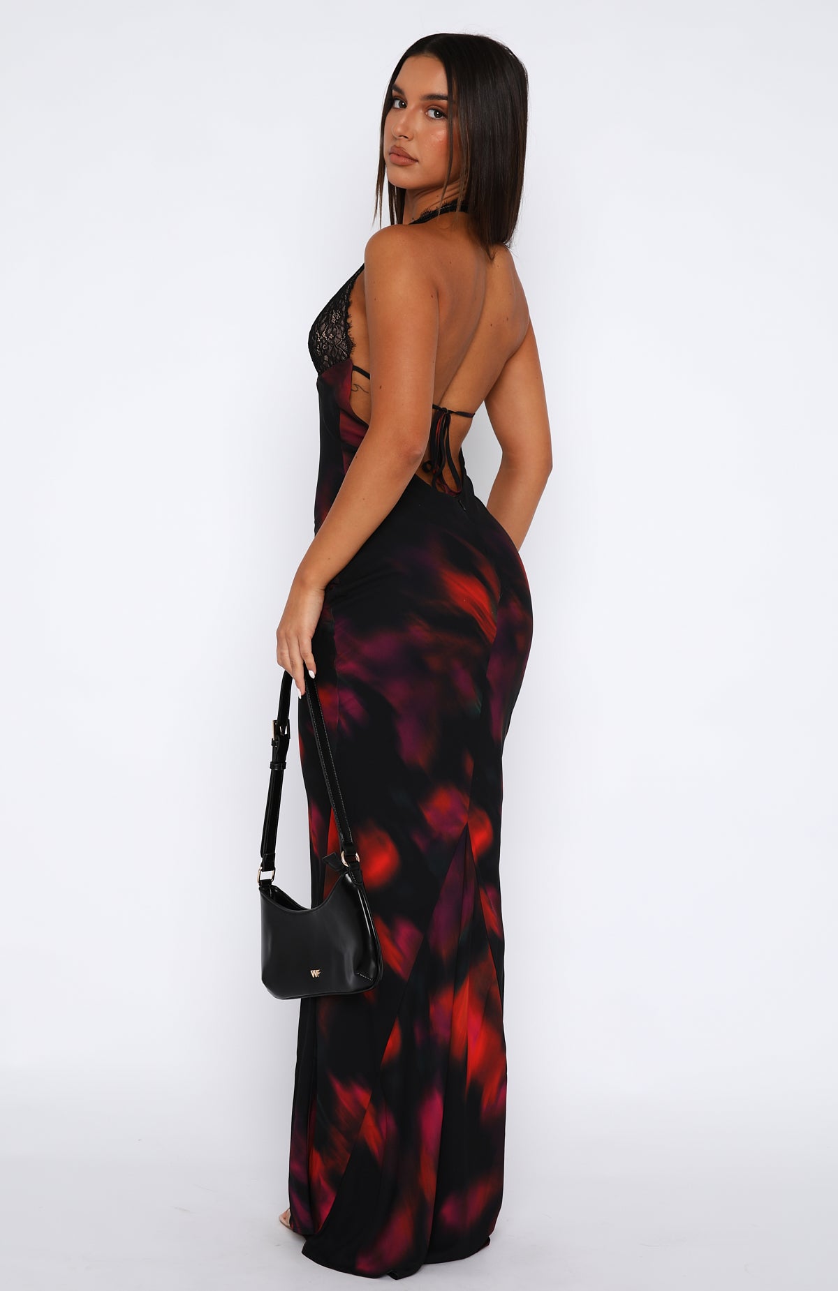 Beyond The Stars Maxi Dress Sangria Floral - Image 4