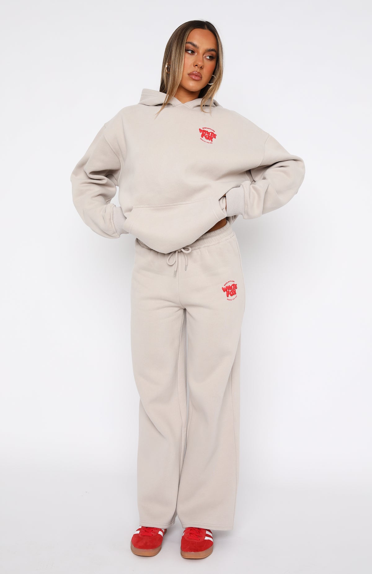 With Love For You Wide Leg Sweatpants Moon - Image 2