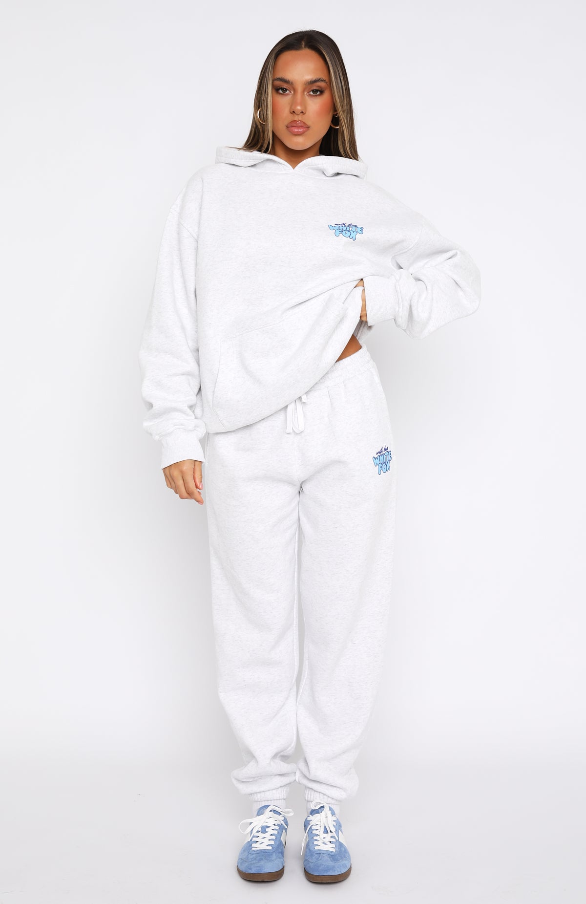 With Love Always Sweatpants Grey Marle - Image 3