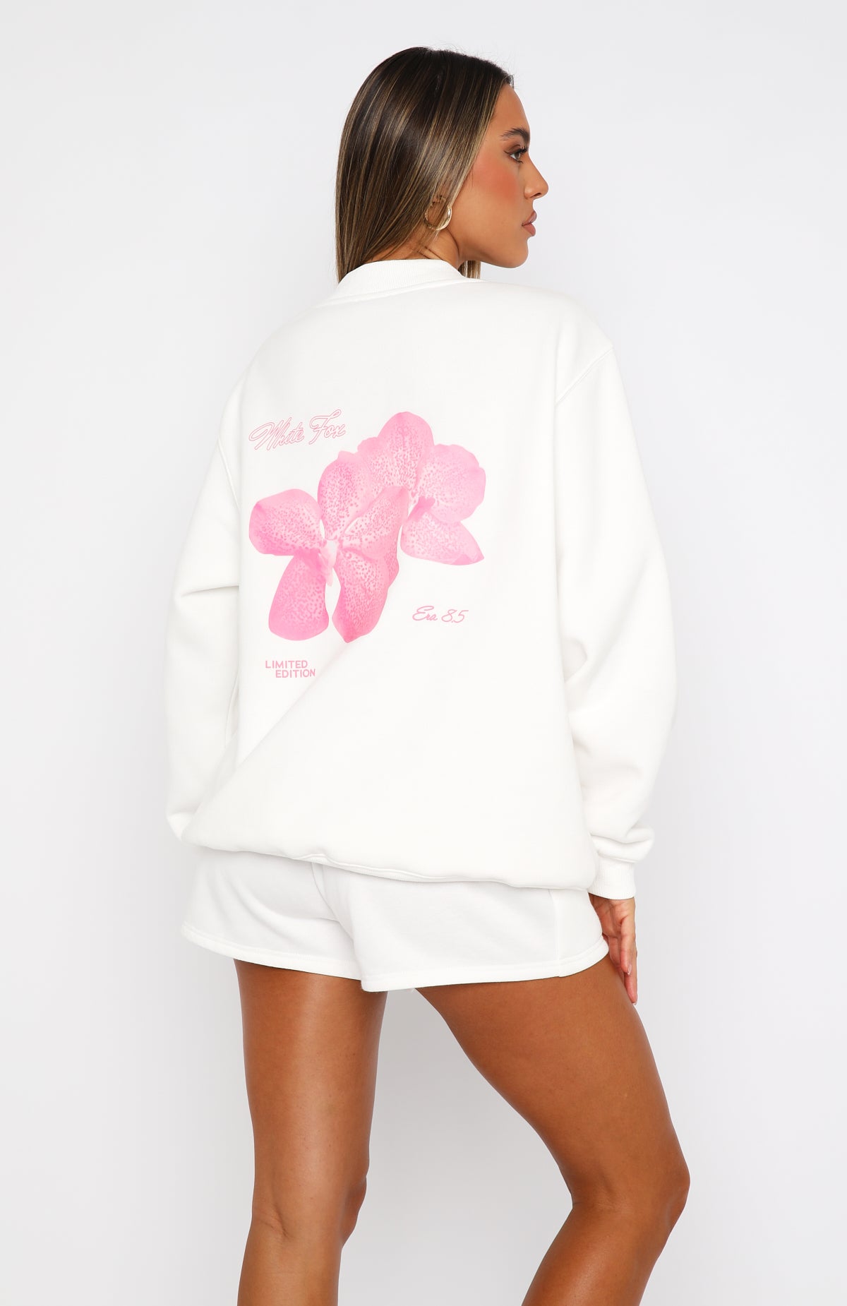 With Love Forever Oversized Sweater White - Image 4
