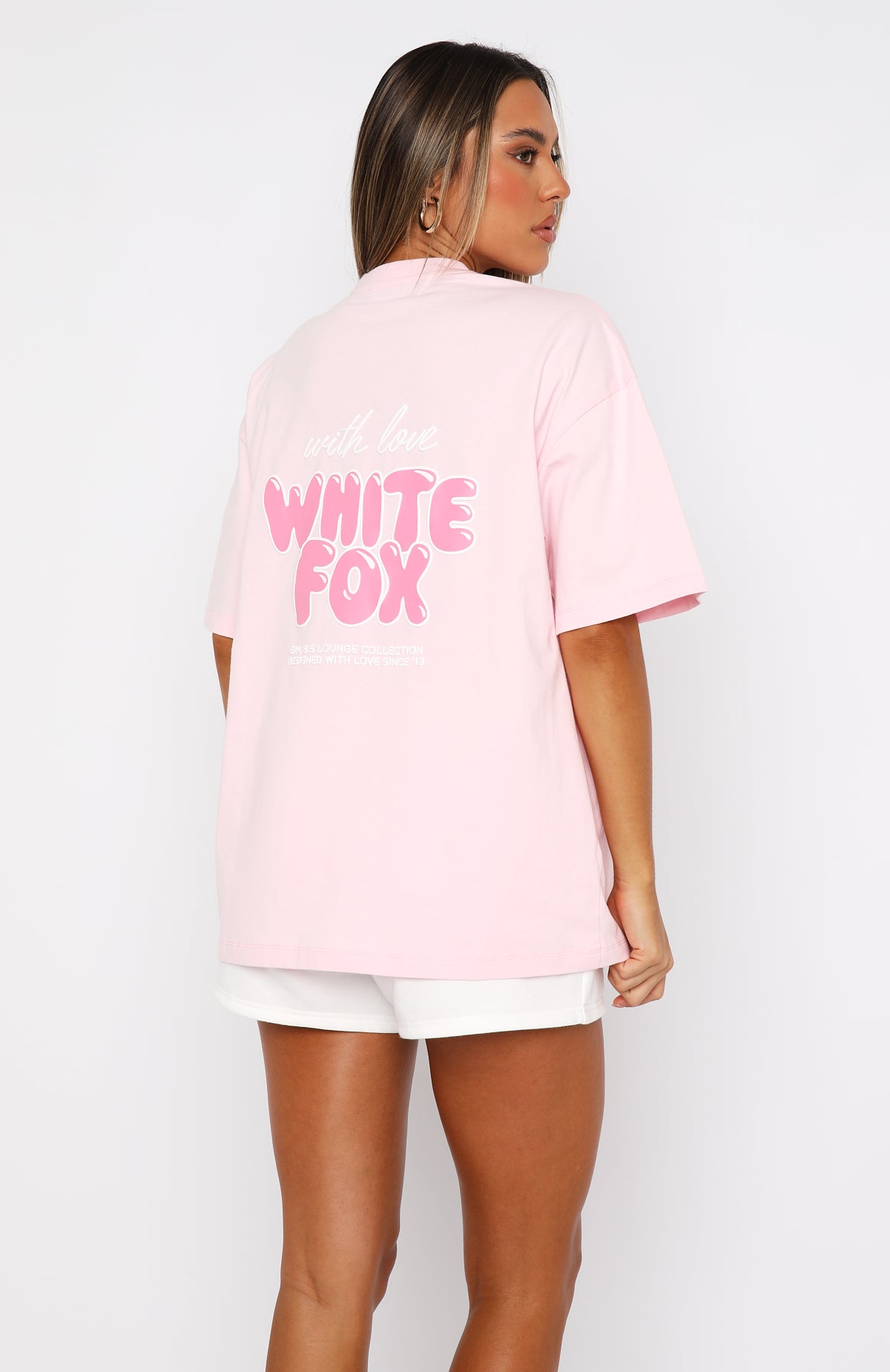 With Love Always Oversized Tee Baby Pink - Image 5