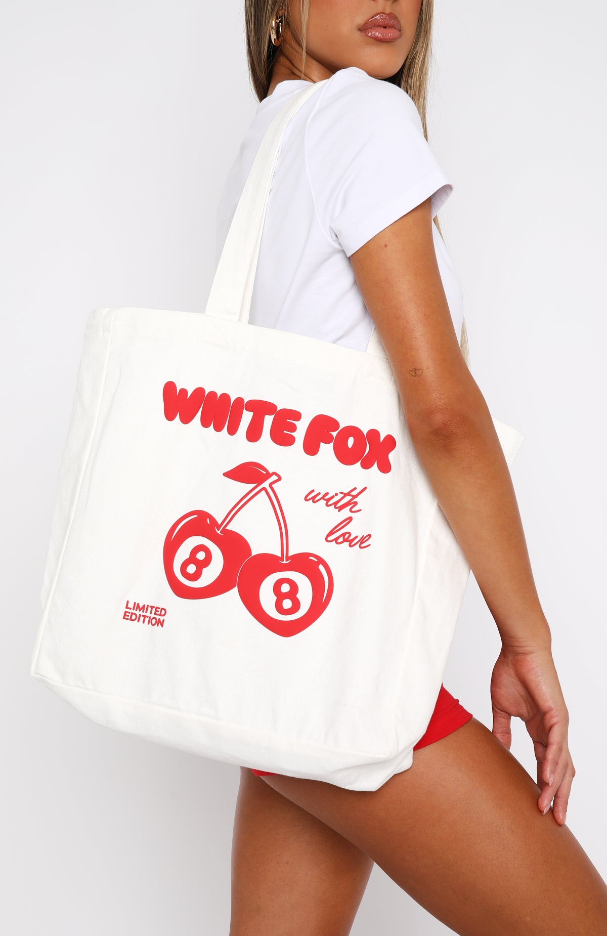 With Love In The Moment Tote Bag White - Image 2
