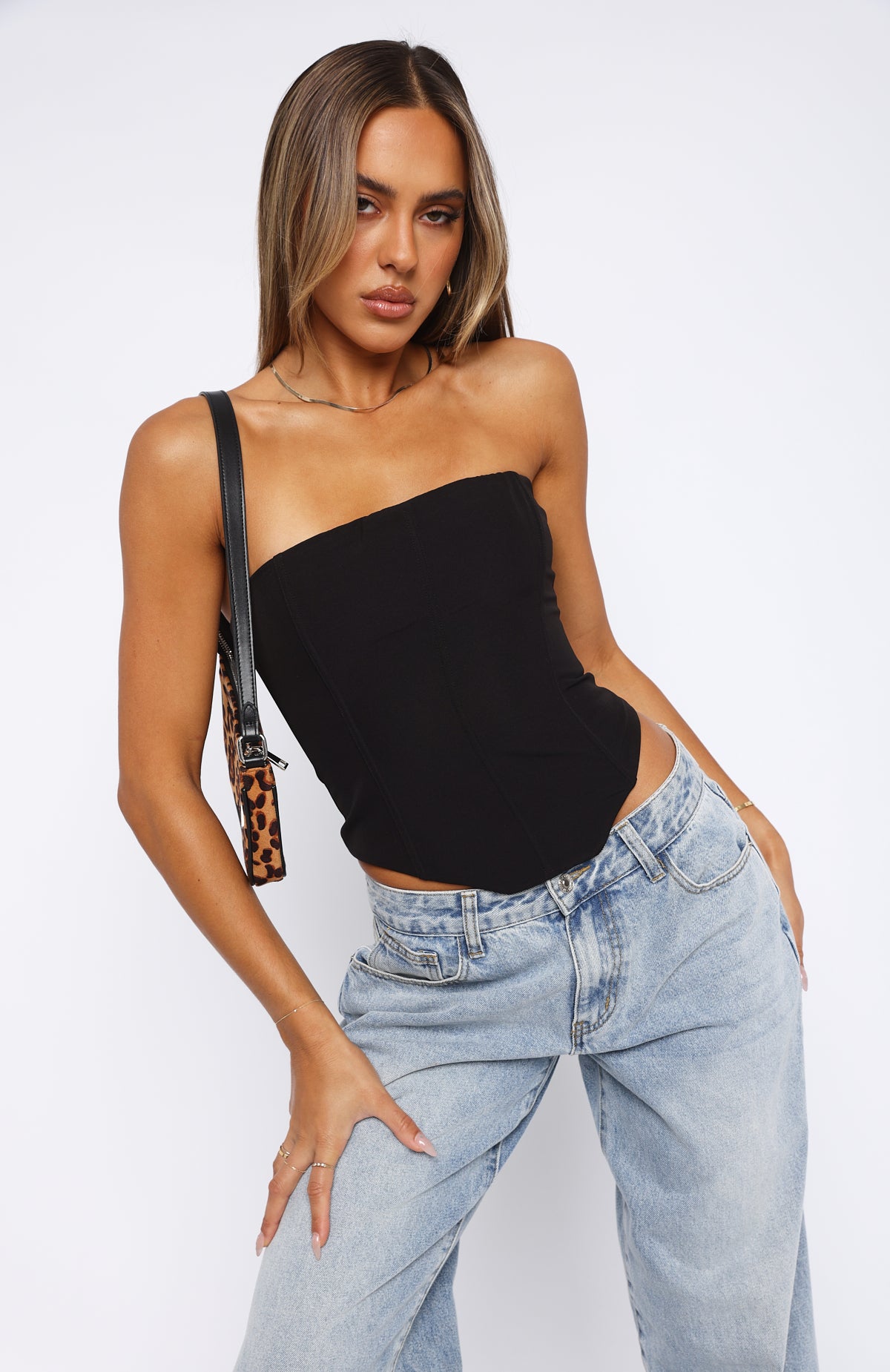 Let It Go Strapless Bustier Black - Image 2