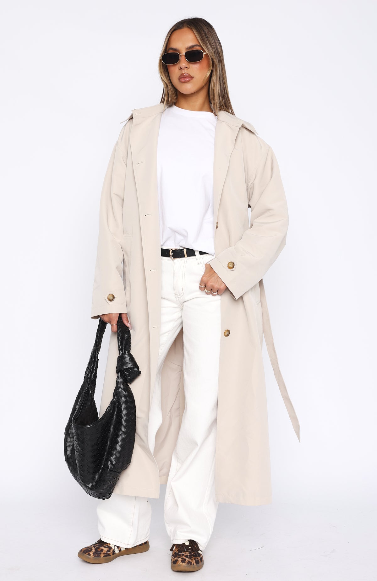 Keep A Secret Trench Coat Dove - Image 2