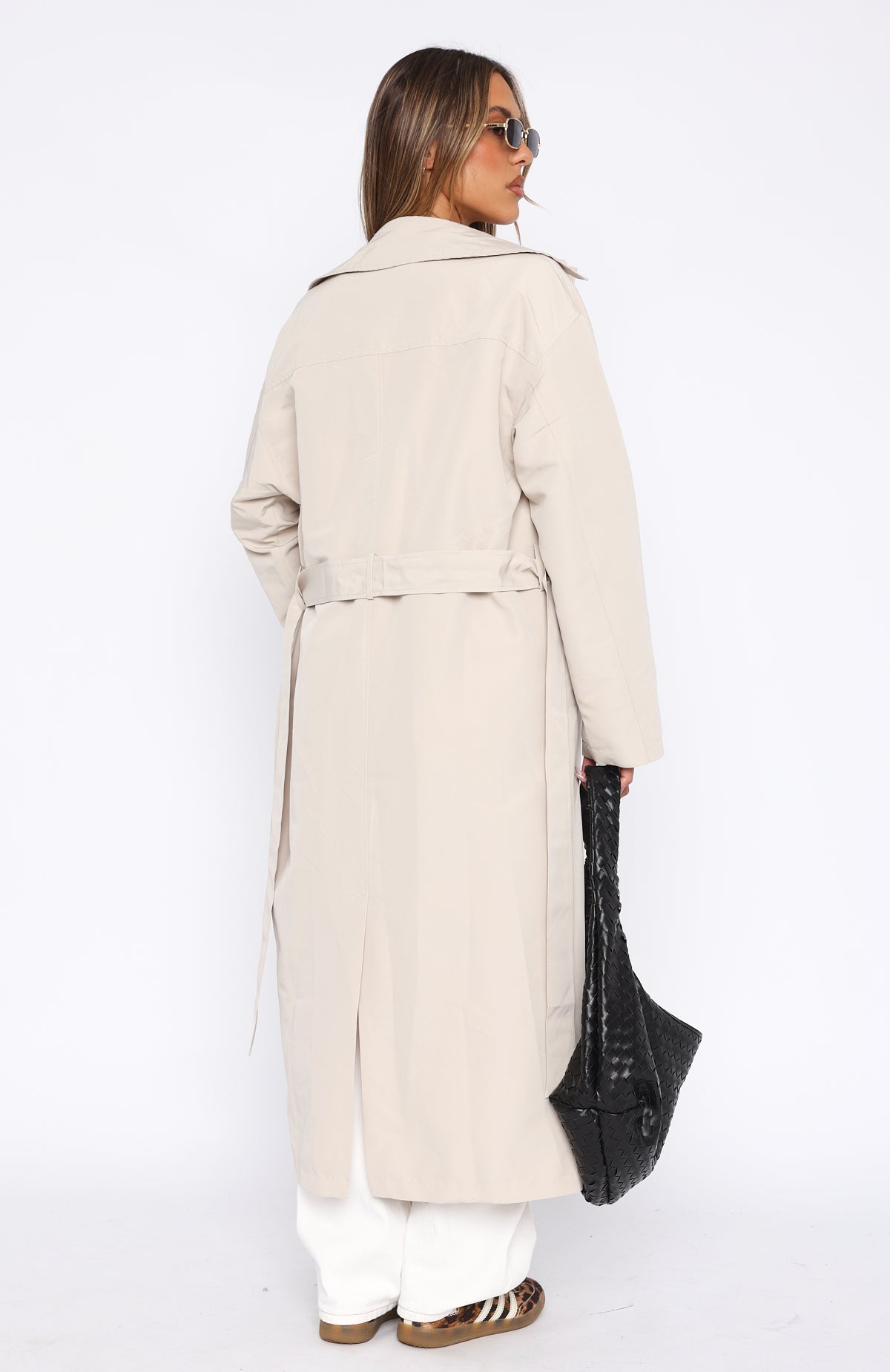Keep A Secret Trench Coat Dove - Image 4