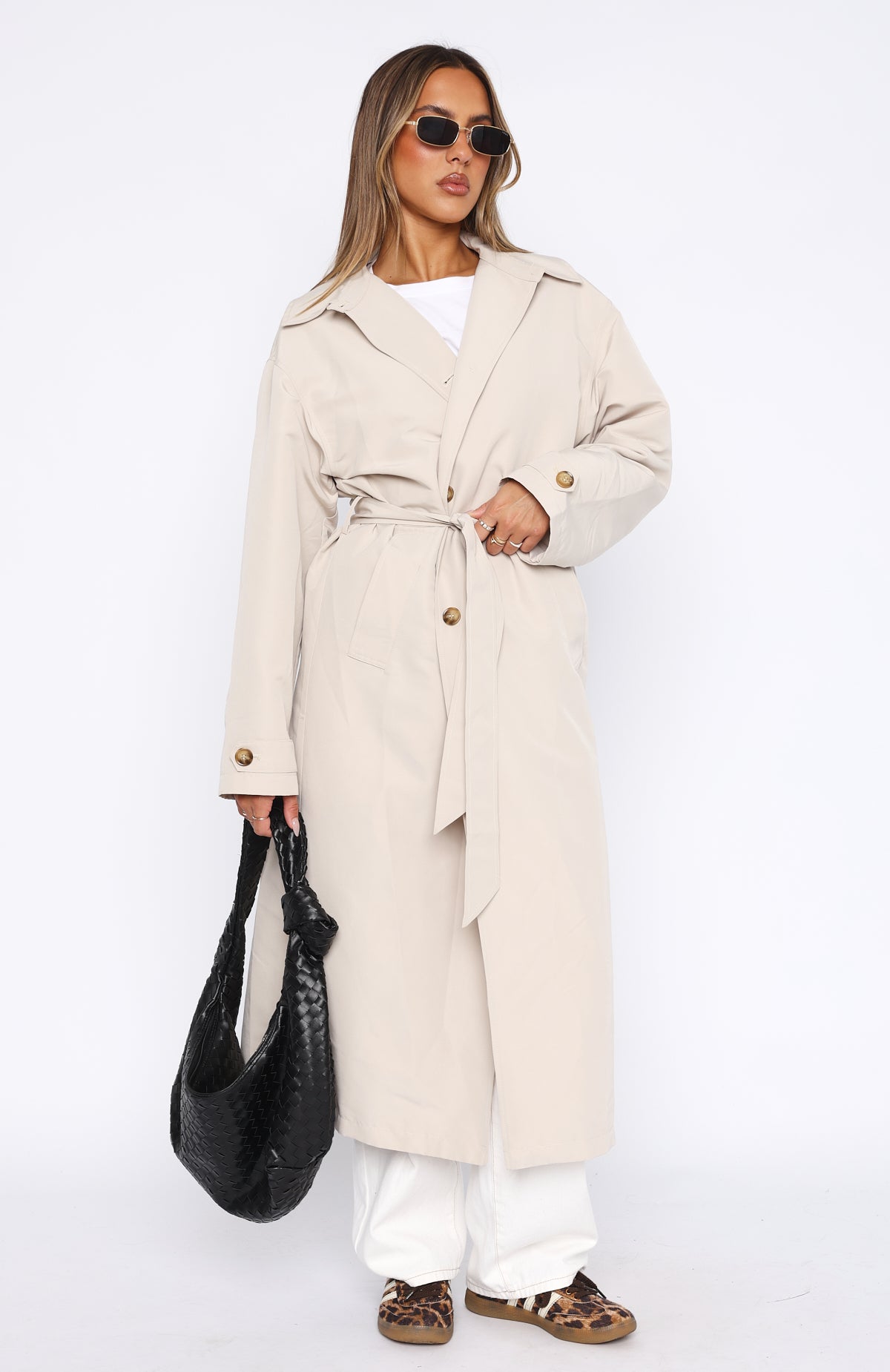 Keep A Secret Trench Coat Dove - Image 5