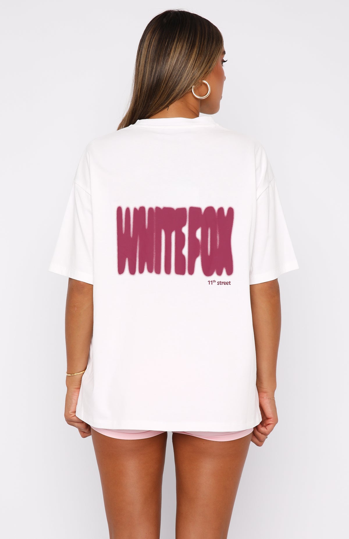 11th Street New York Or Nowhere Oversized Tee Berry Blast - Image 5