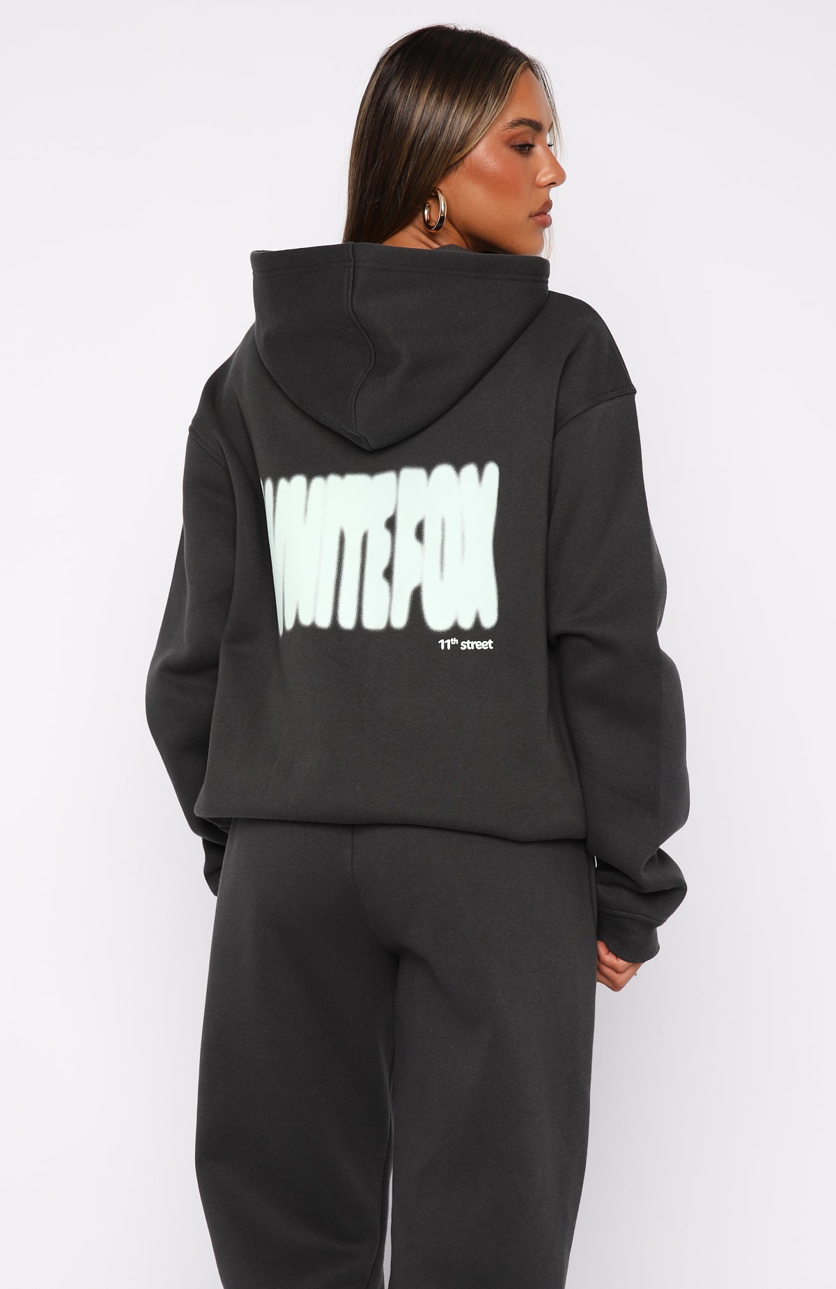 11th Street New York Or Nowhere Oversized Hoodie Matcha Crumble - Image 5